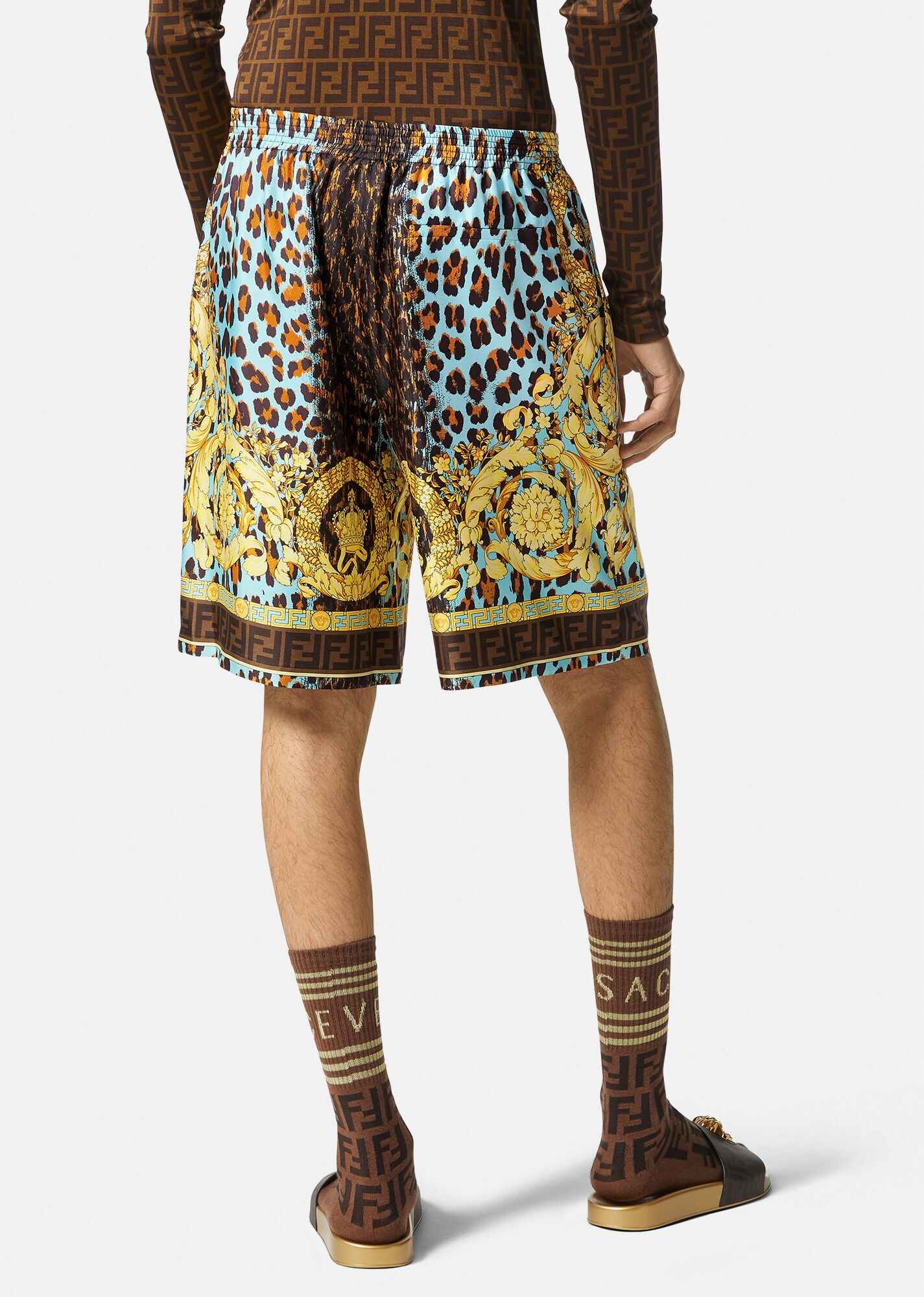 Fendace Wild Baroque Silk Shorts - 4