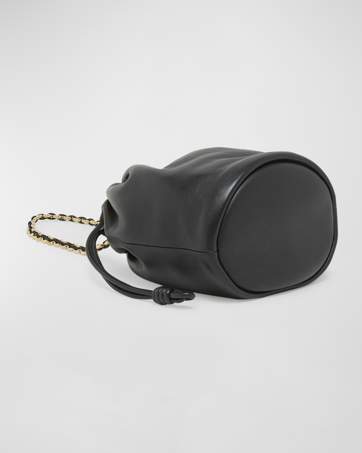 x Paula’s Ibiza Flamenco Bucket Bag in Napa Leather with Chain - 7