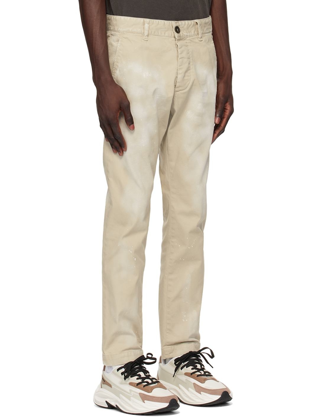 Beige Cool Guy Jeans - 2