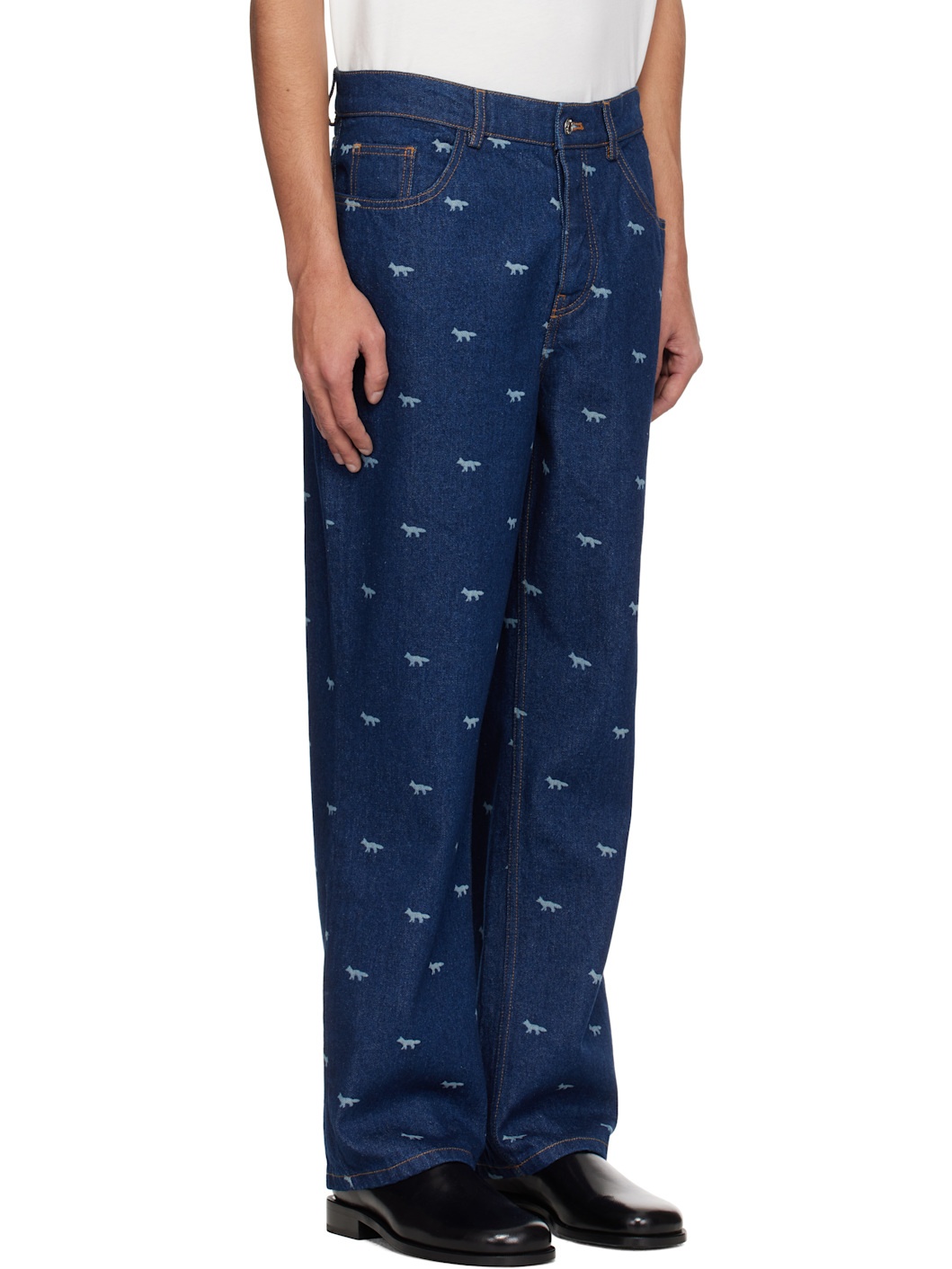 Navy Relaxed Jeans - 2