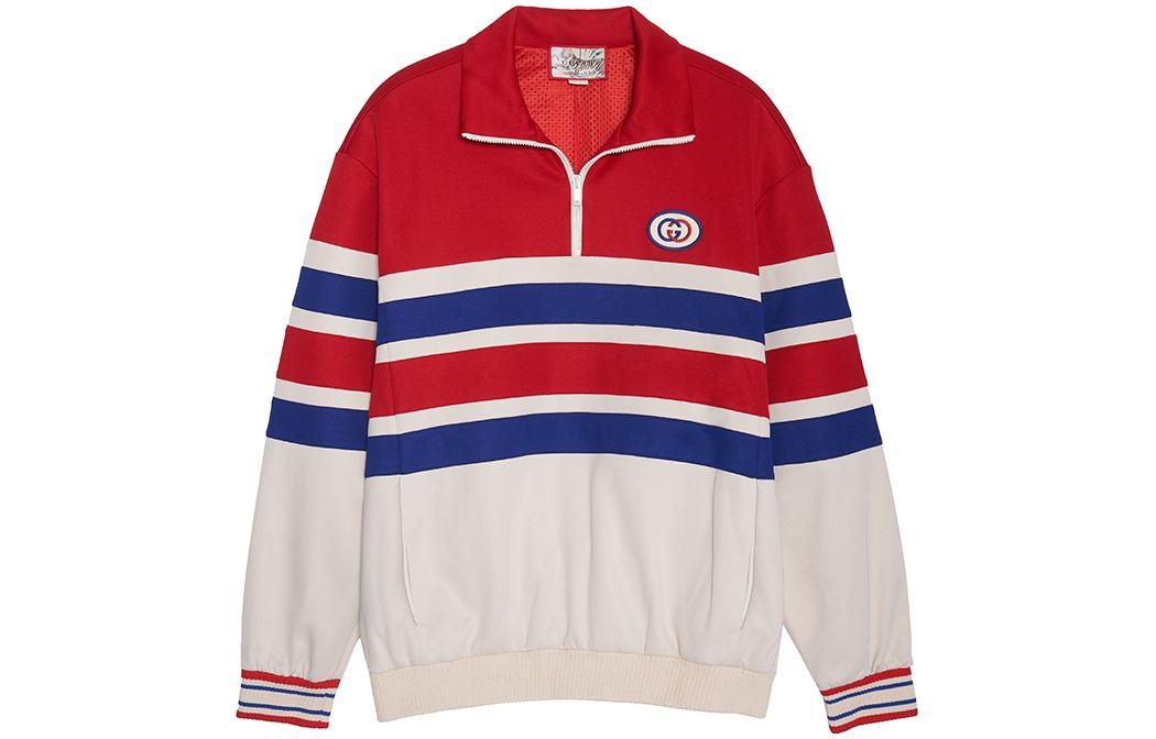 Gucci Gucci Tiger Collared Sweatshirt With Patch 'Red Ivory' 683513-XJD3R-6116 - 2