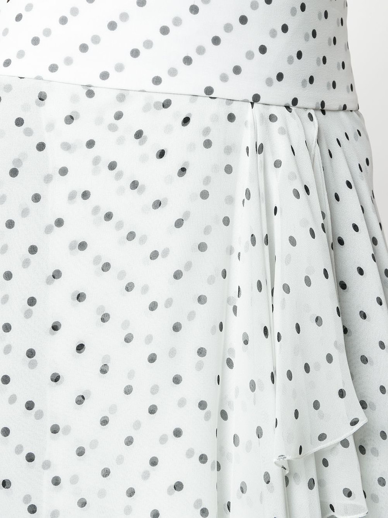 asymmetric spotted ruffled skirt 5