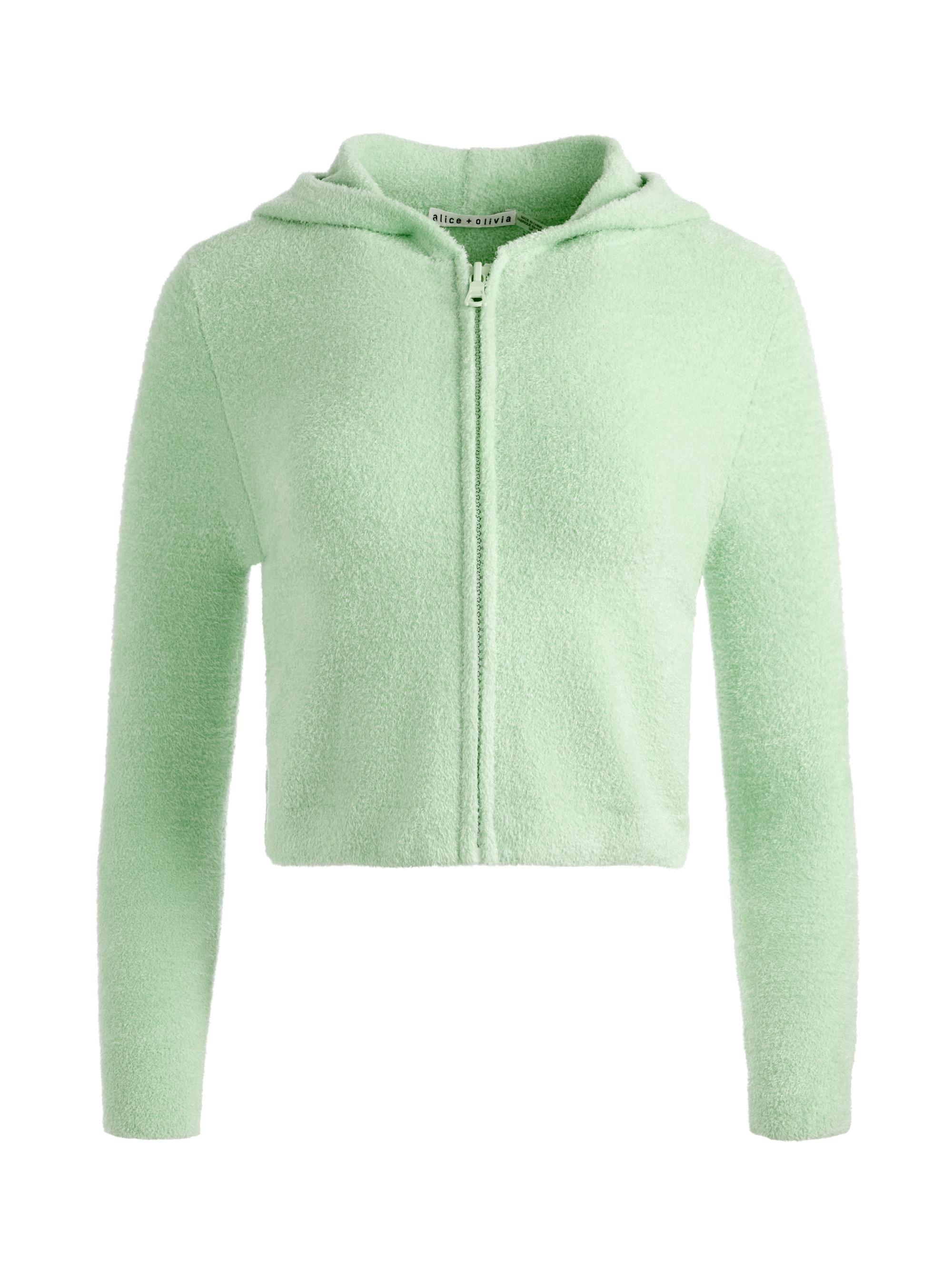 LIDELL CROPPED ZIP UP HOODIE - 1