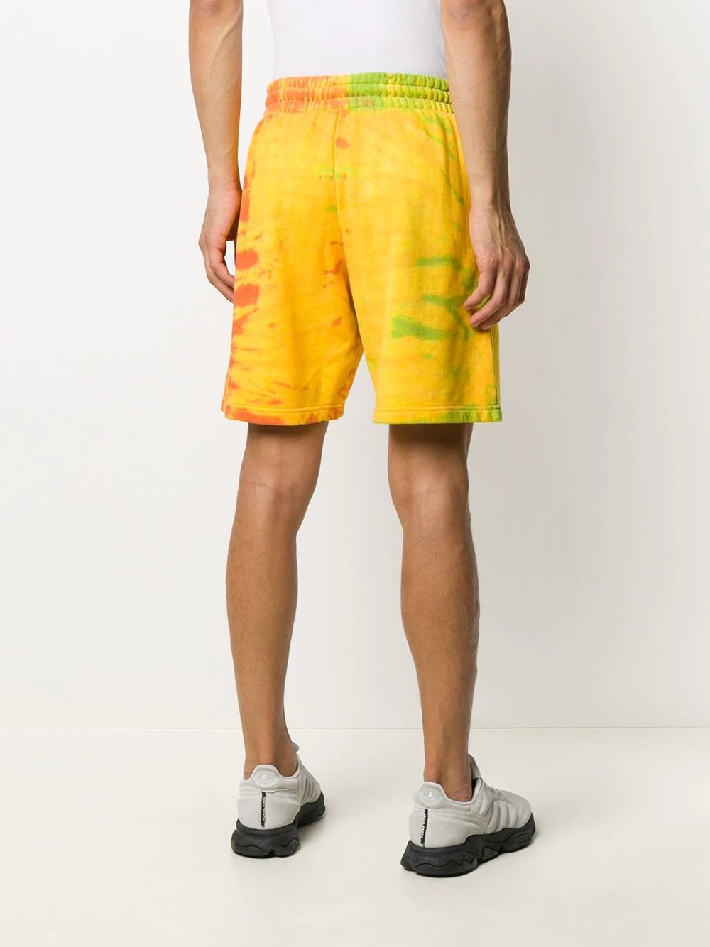 Adiprene tie-dye track shorts - 4