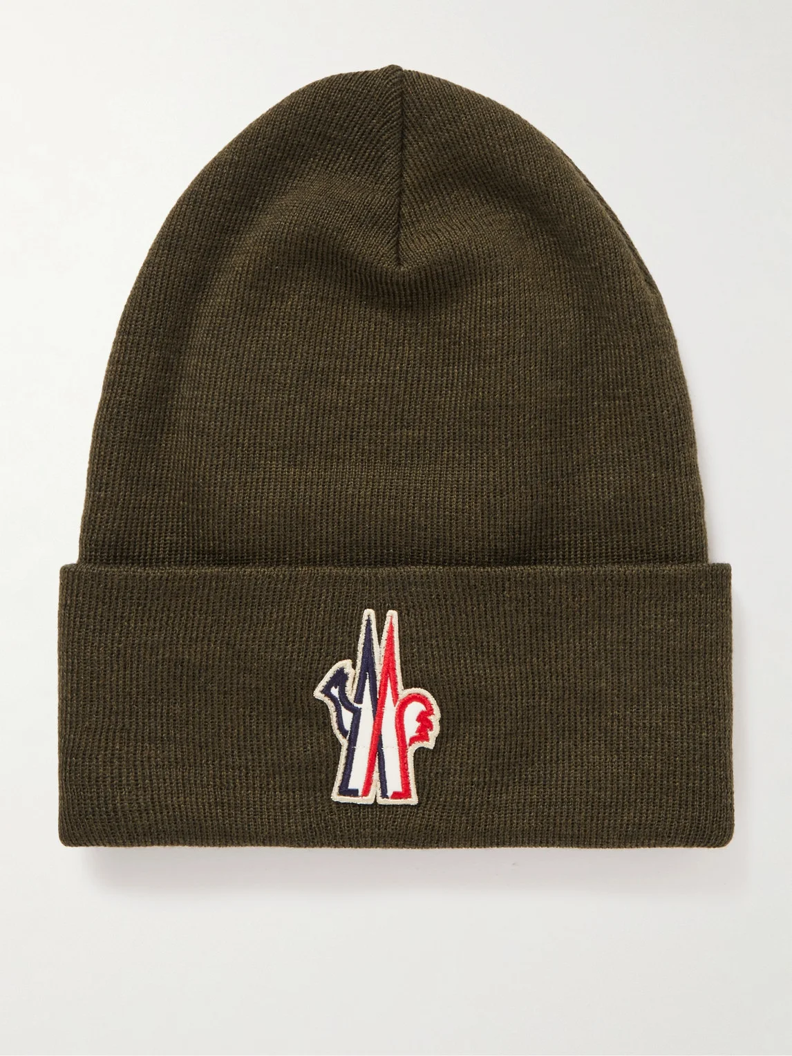 Appliquéd Ribbed Wool Beanie - 1