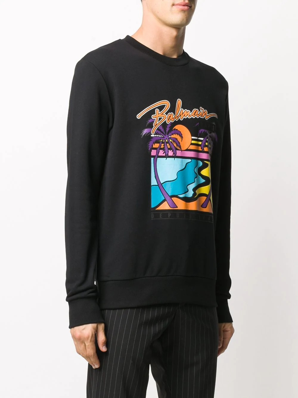 logo print sweatshirt - 3