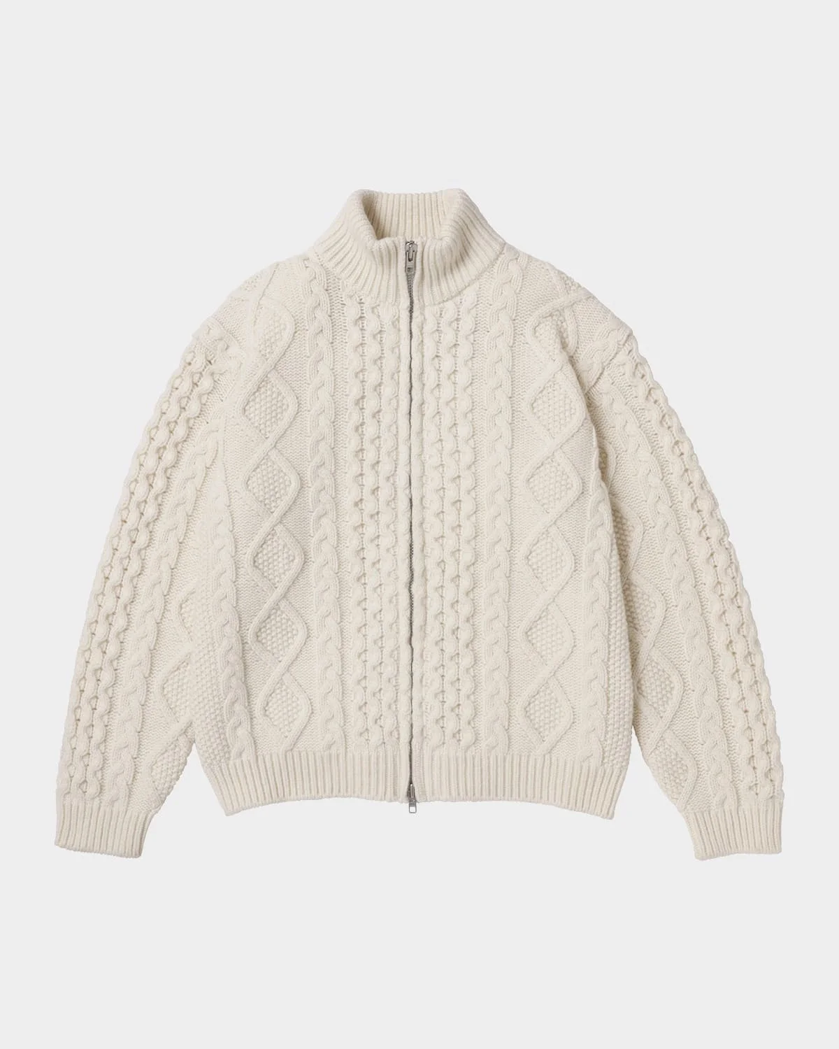 Men's Cable-Knit Zip-Up - 1