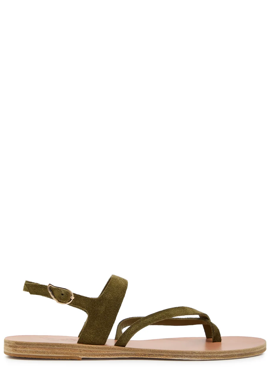 Ancient Greek Sandals Theano Suede Sandals - 1