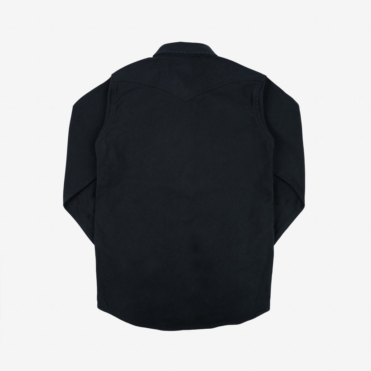 IHSH-235-BLK 13oz Military Serge Western Shirt - Black - 5