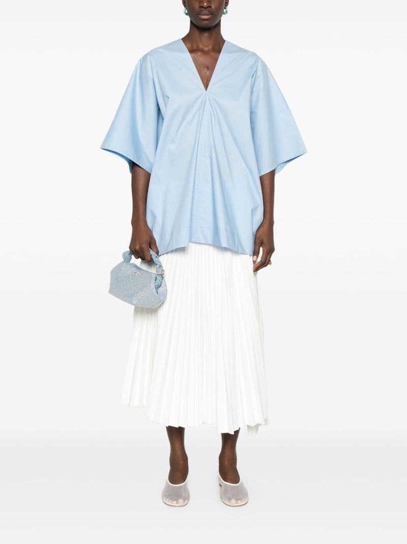 Plan C pleated midi skirt outlook