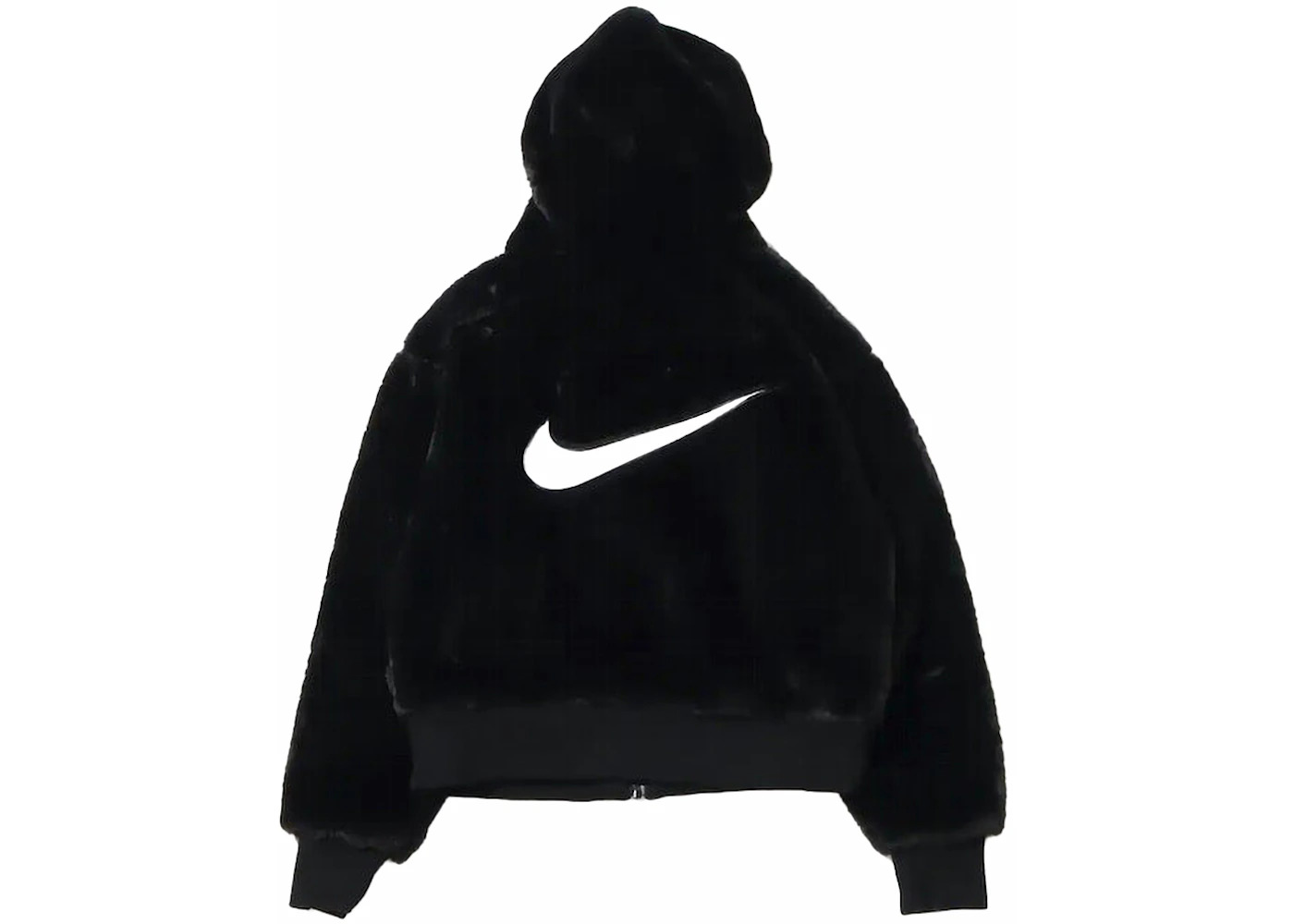 Nike Sportswear Essentials Faux Fur Jacket Black/White - 2