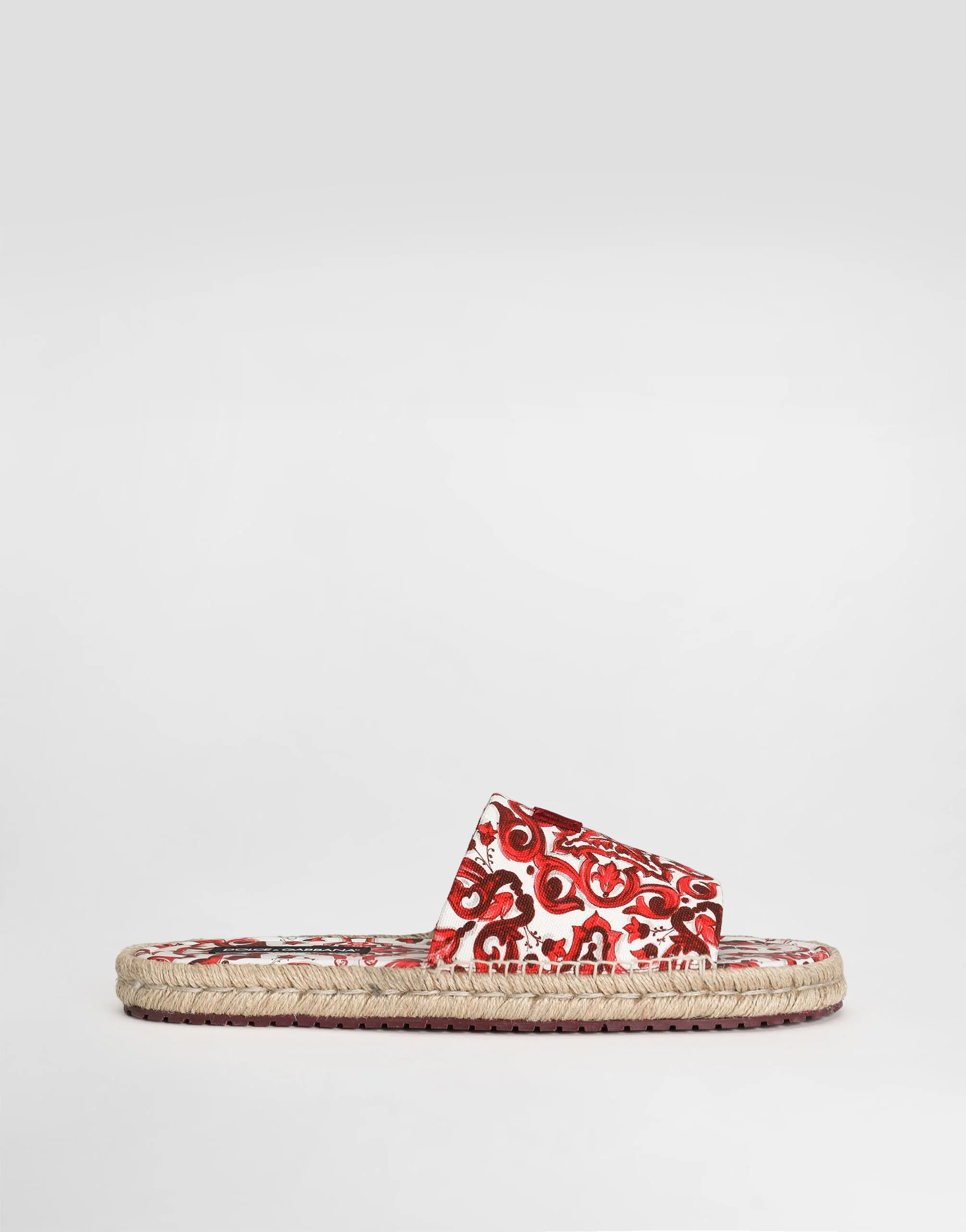 Majolica-print canvas espadrilles - 1
