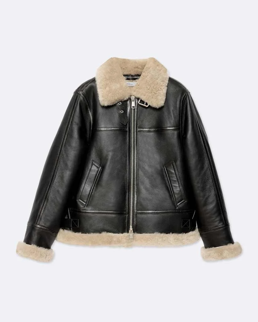 LENNOX RELAXED-FIT SHEARLING JACKET - 1