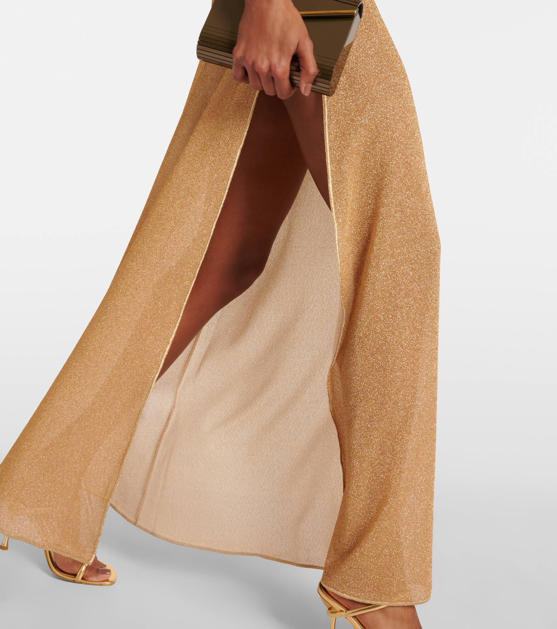 Lumière metallic maxi dress - 5