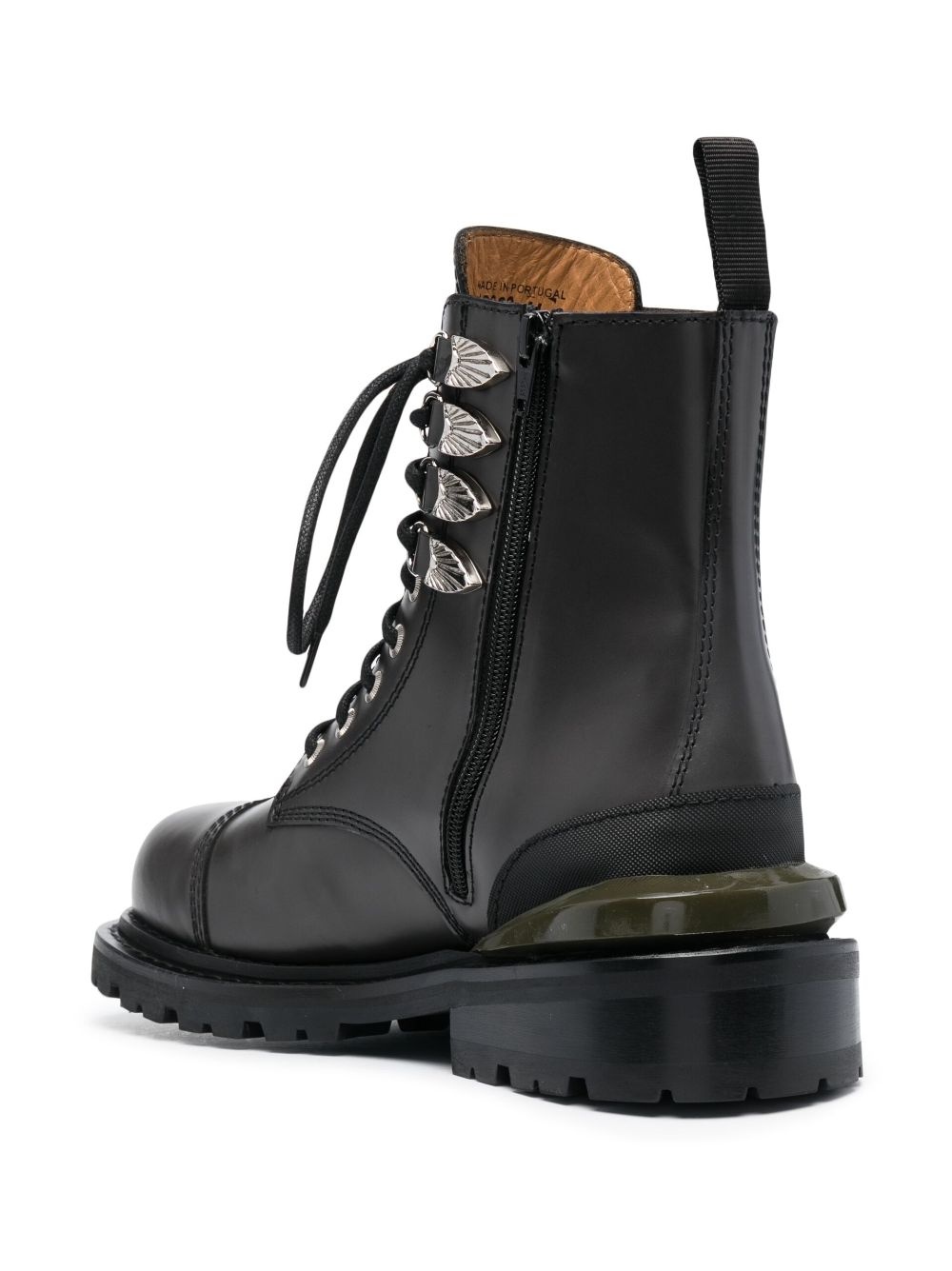 Side Gore leather ankle boots - 3