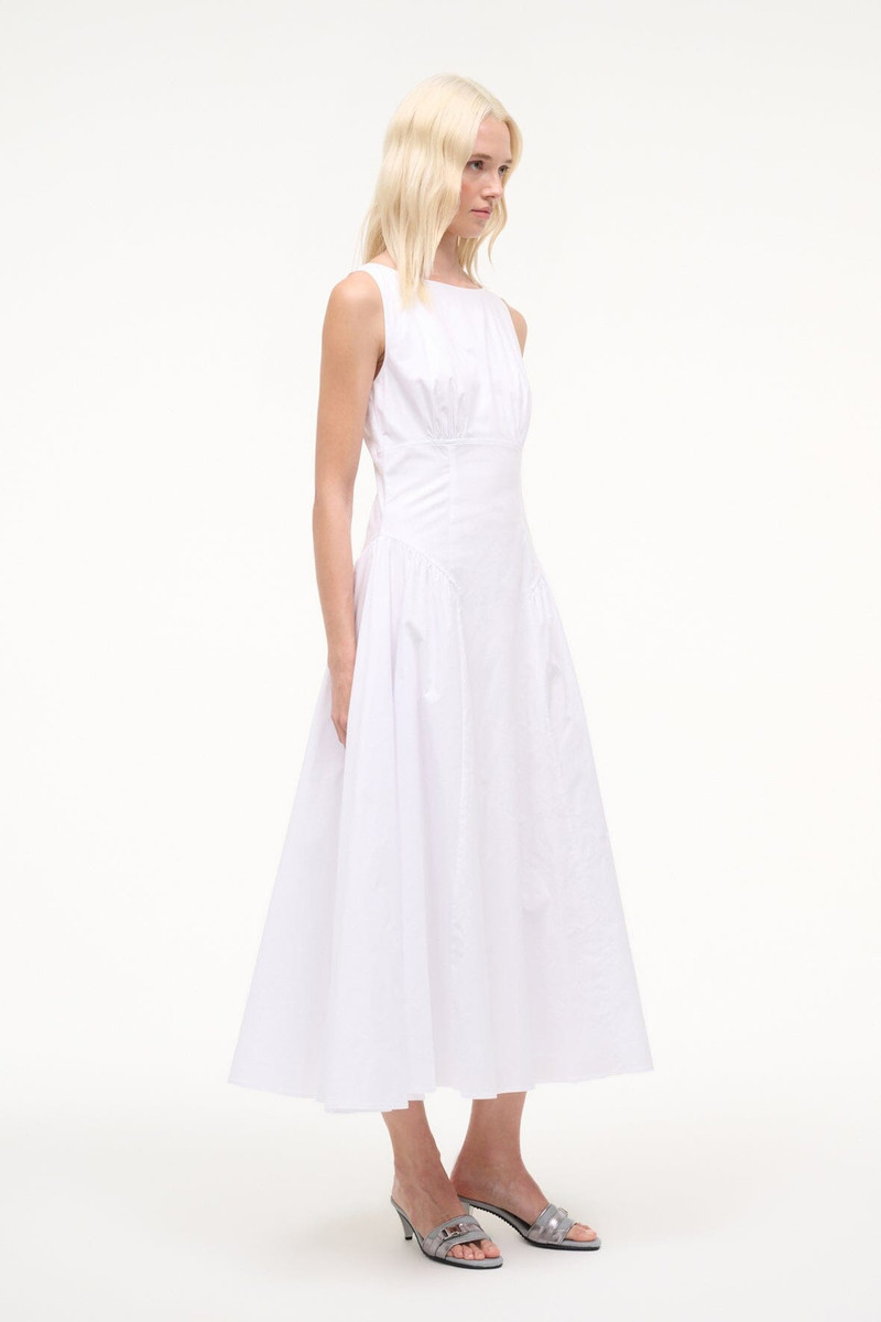 STAUD STAUD GWEN DRESS WHITE outlook