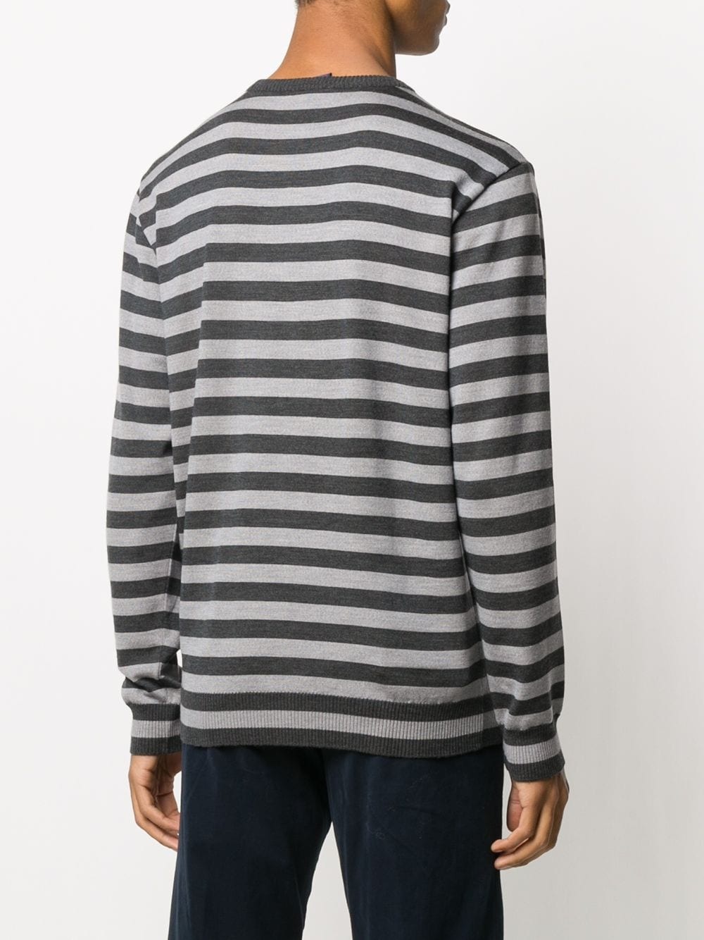 striped long-sleeve sweatshirt - 4