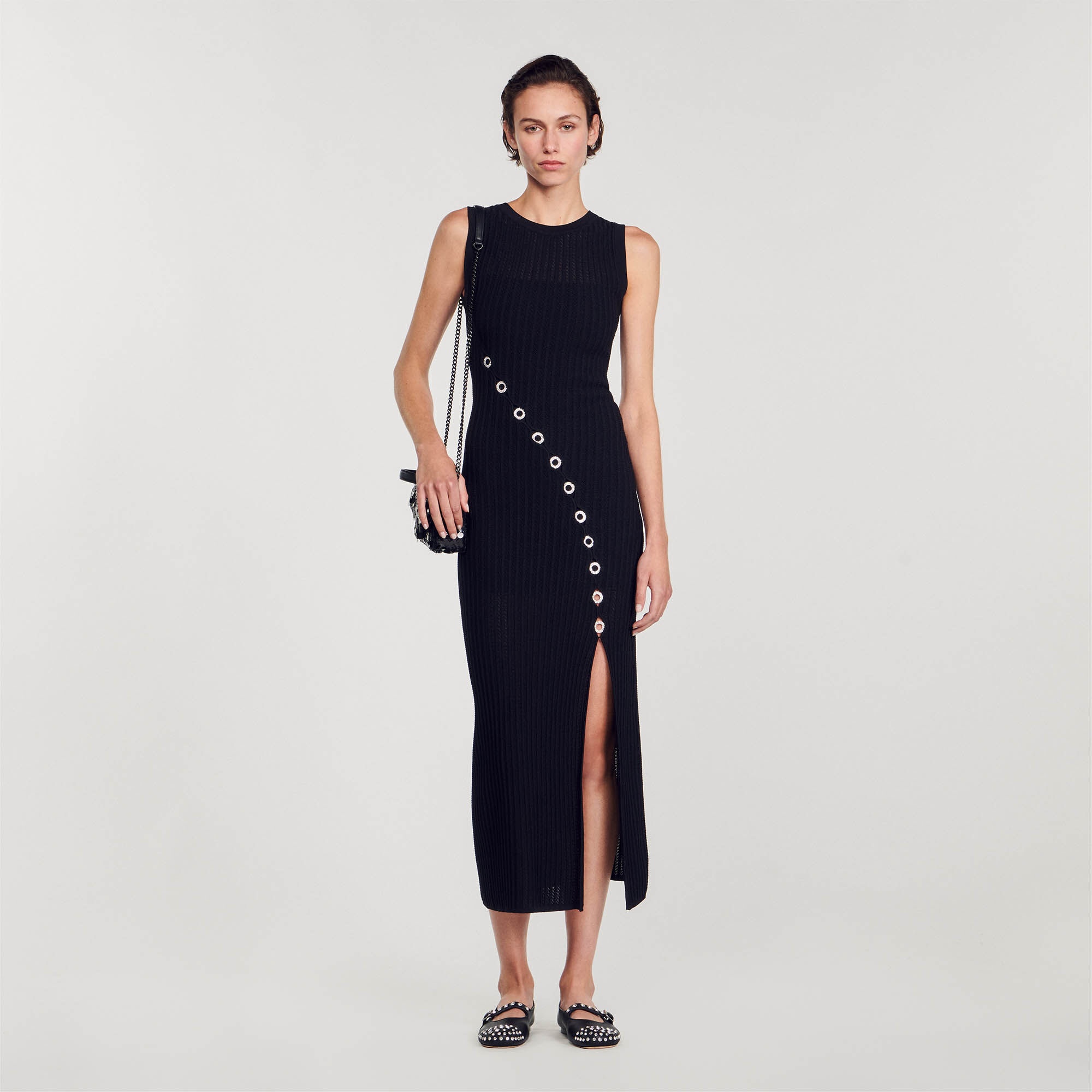 MAXI DRESS WITH RHINESTONE JEWELLERY - 2