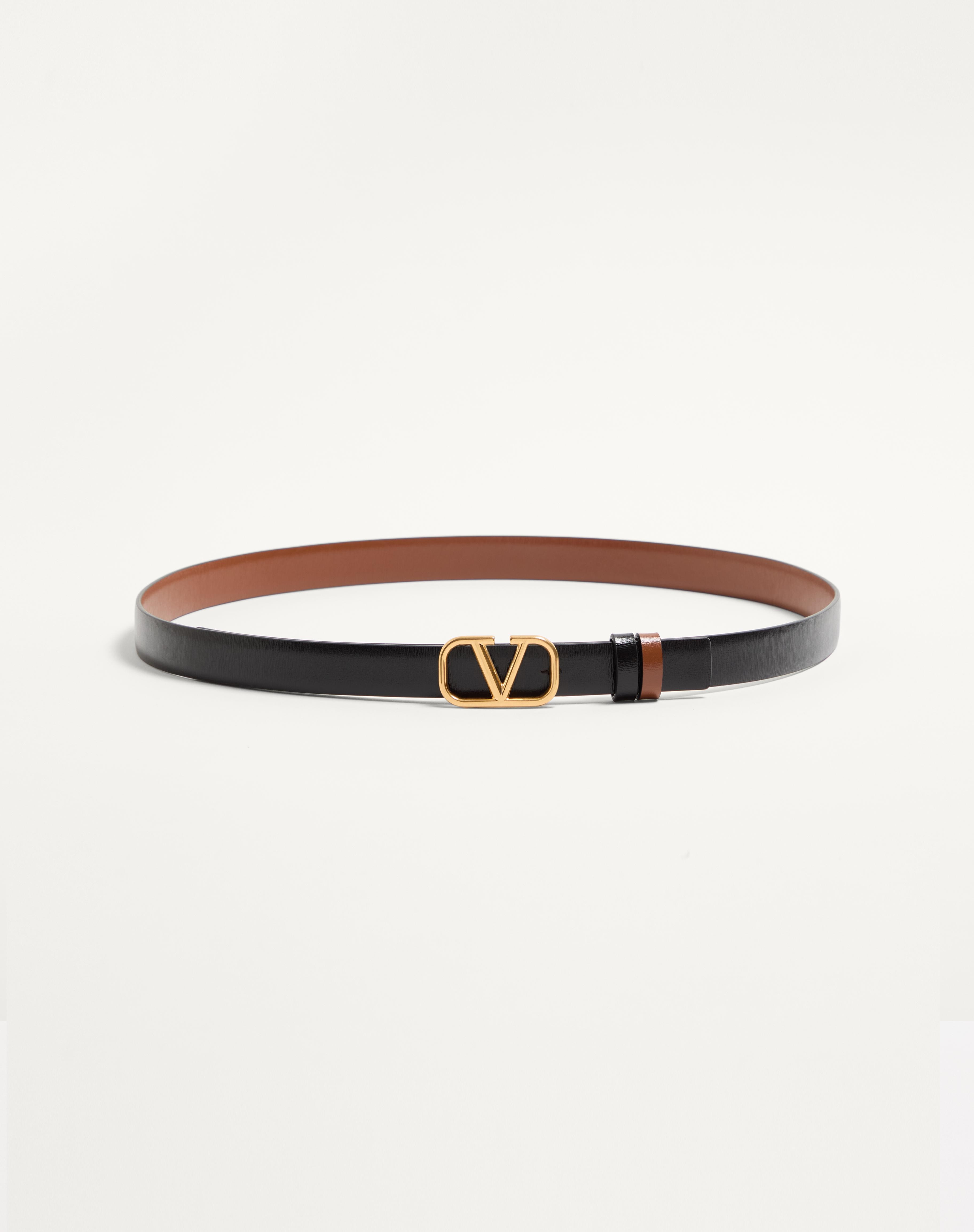 REVERSIBLE VLOGO SIGNATURE BELT IN GLOSSY CALFSKIN 20 MM - 4