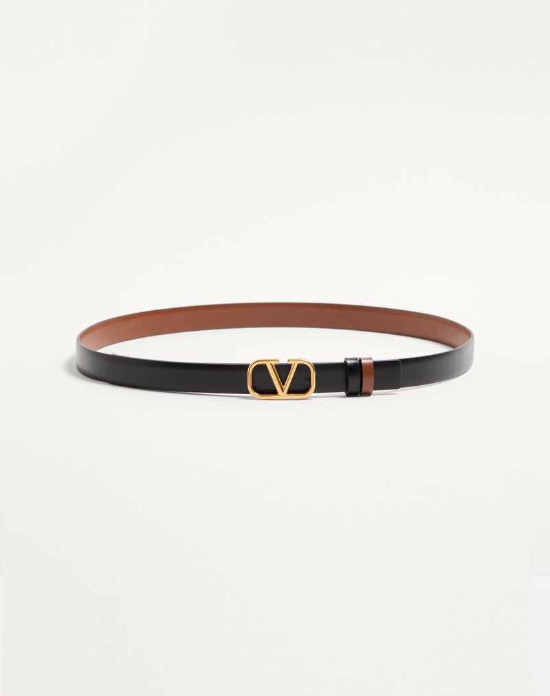 REVERSIBLE VLOGO SIGNATURE BELT IN GLOSSY CALFSKIN 20 MM 4