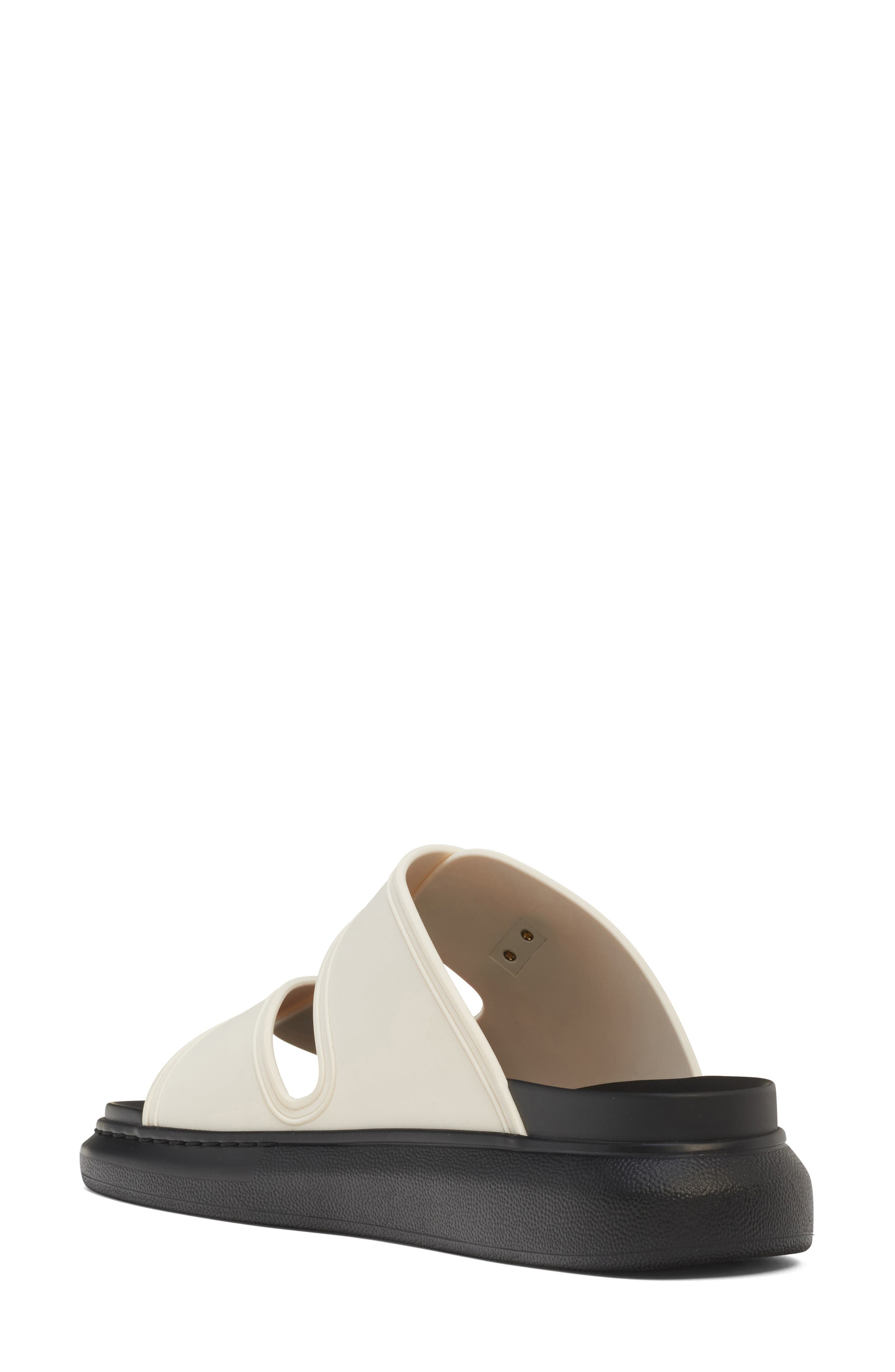 McQueen Hybrid Slide Sandal in Snow/Black/Black/Gol at Nordstrom - 2