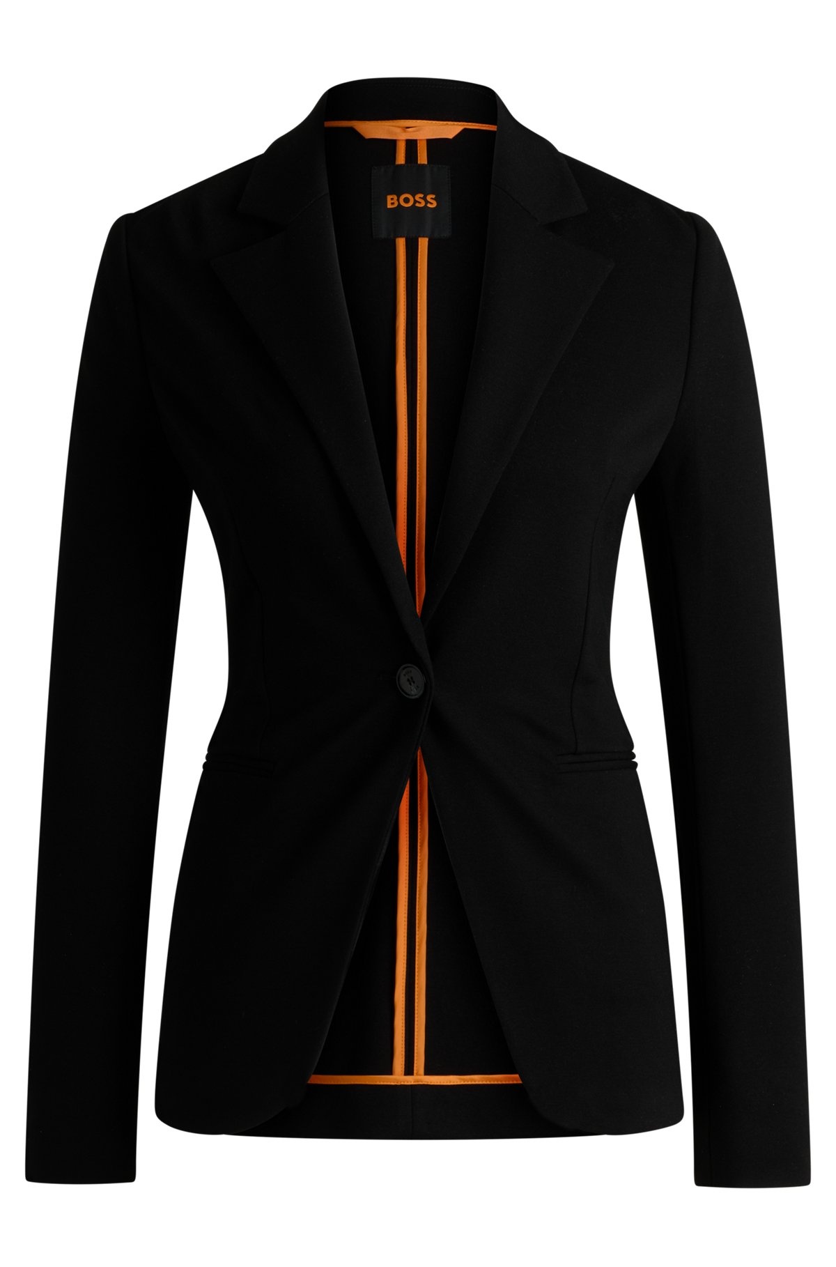 FITTED BLAZER IN STRETCH JERSEY - 1