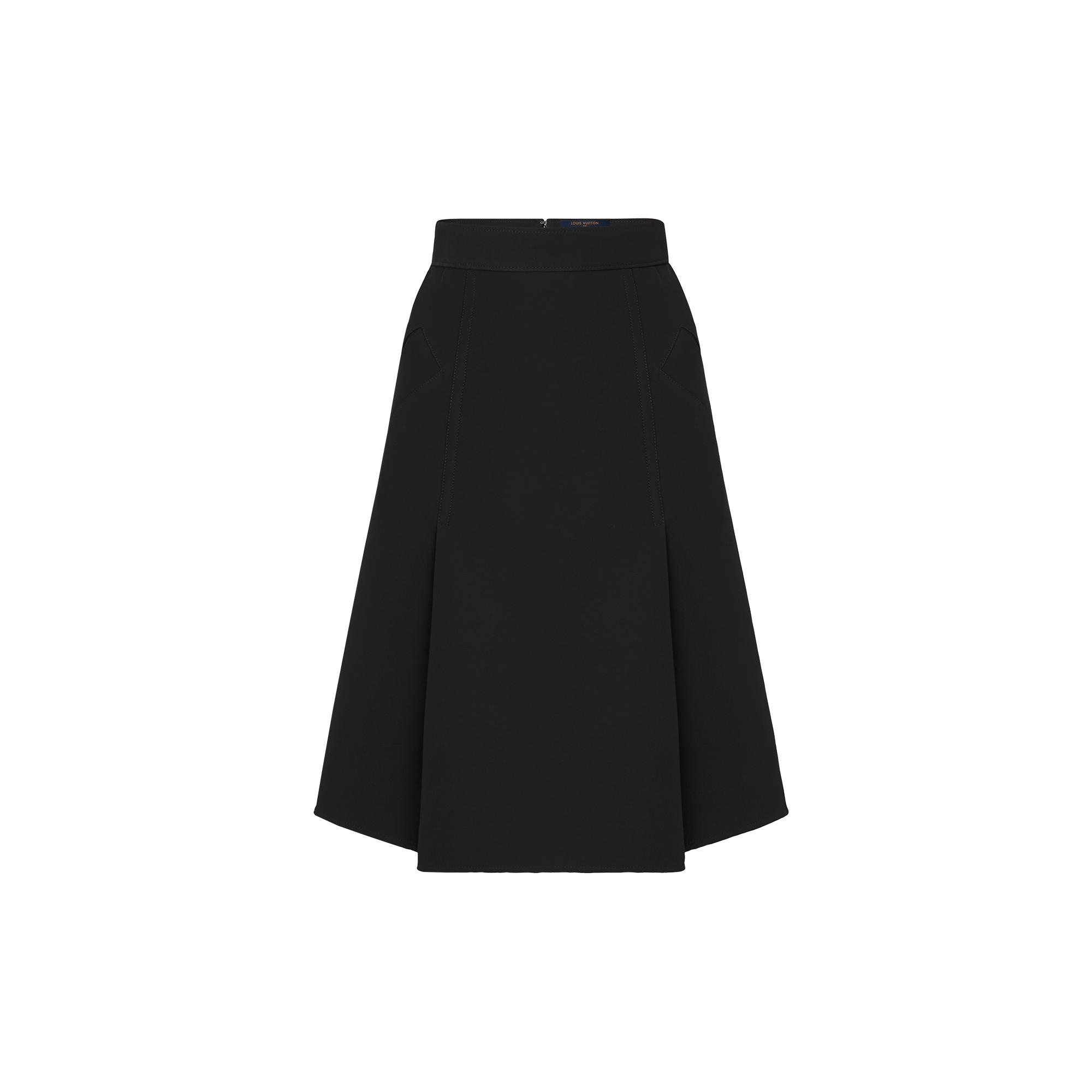 Knee-Length A-Line Skirt - 1