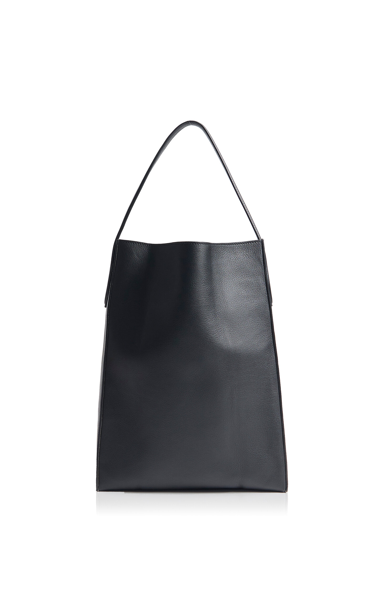 KHAITE Frida Leather Tote black | REVERSIBLE