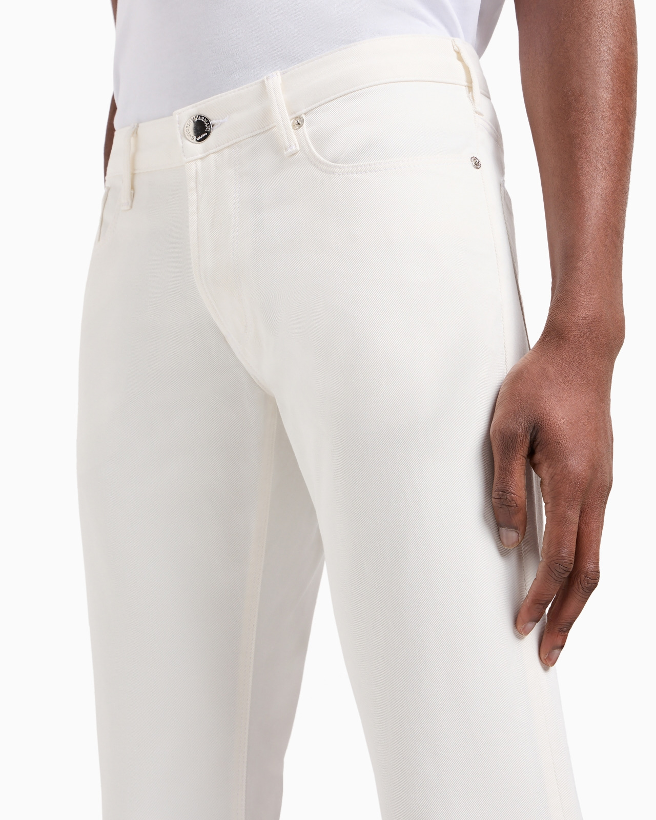 J06 Stretch-twill slim-fit trousers - 5
