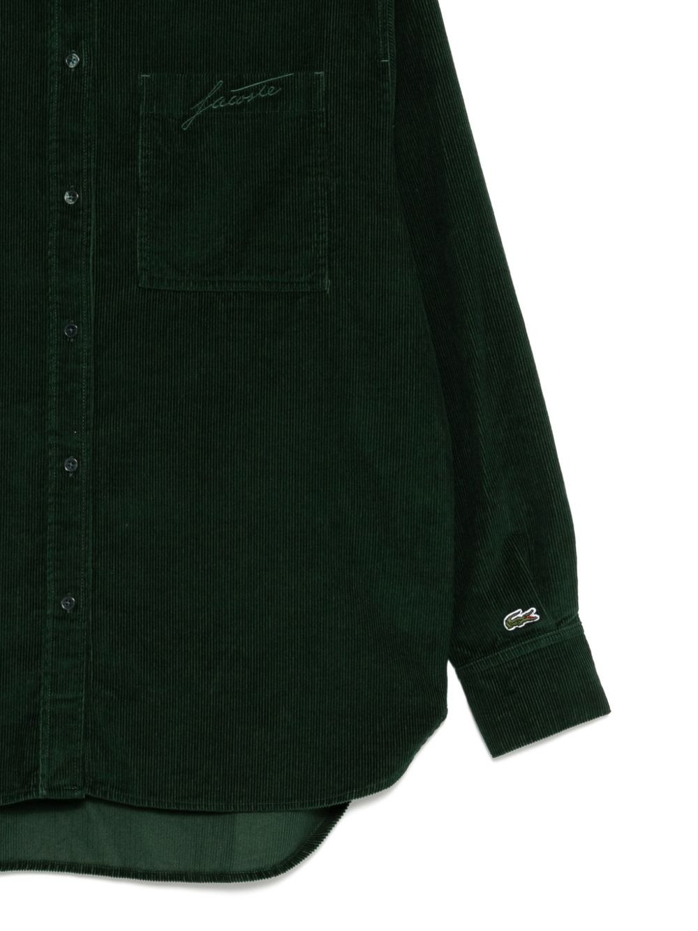 logo-embroidered shirt - 3