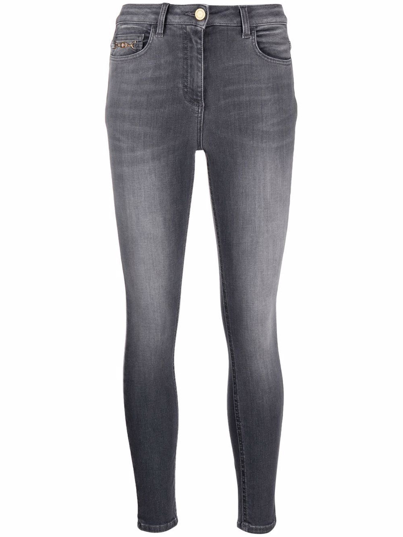 logo-patch denim jeans 1