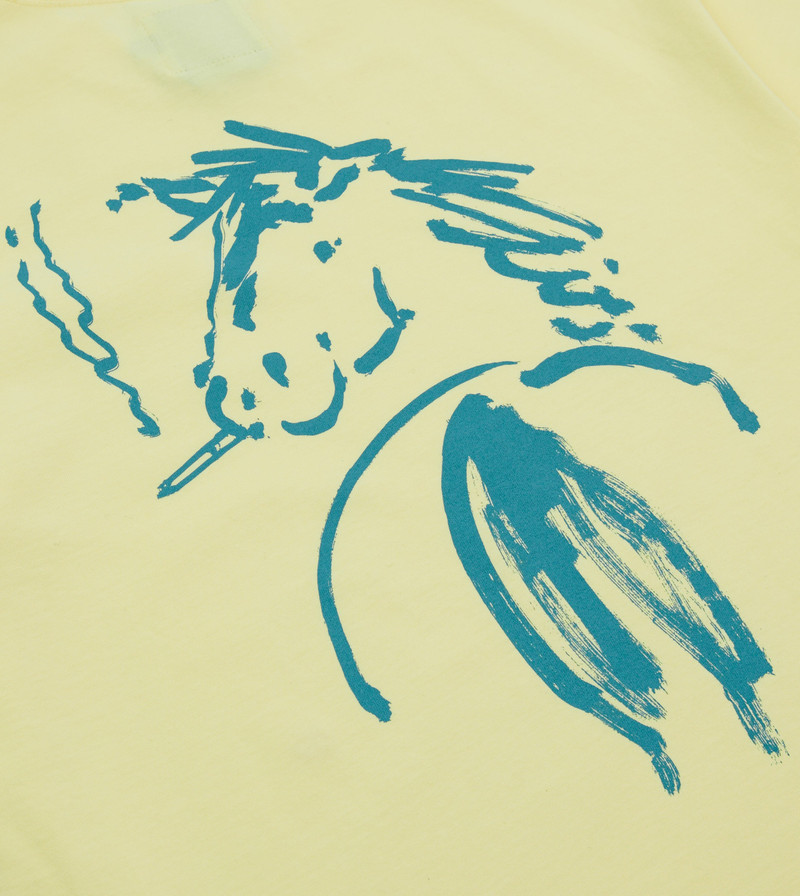 Yellow Horse Print Short-Sleeve Hiking T-Shirt 6