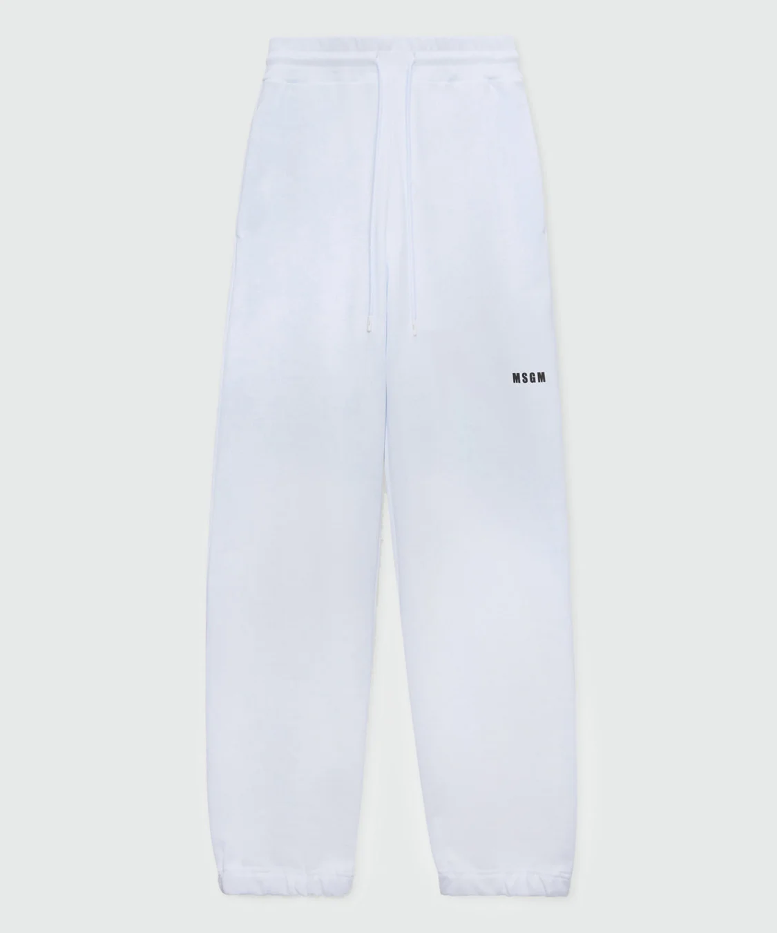 White track pants with micro logo - 1