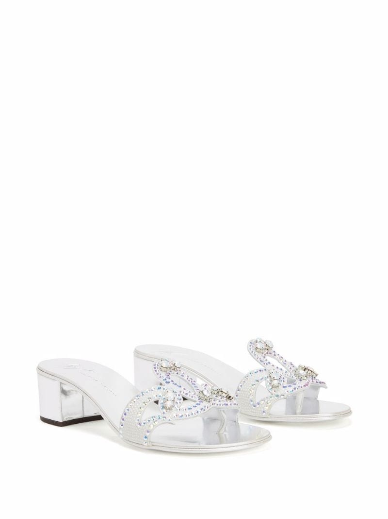 embellished strap sandals - 2