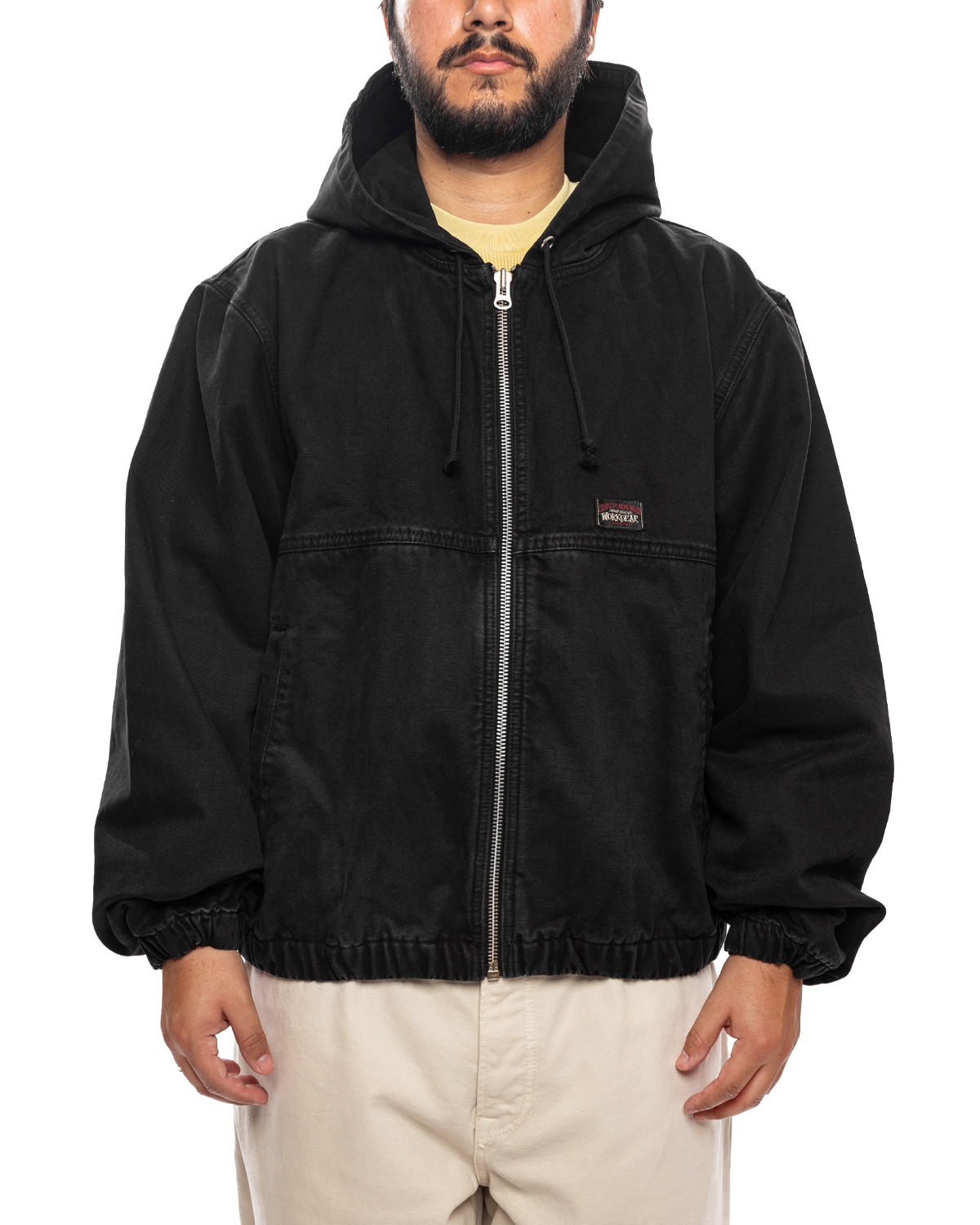 Stüssy Work Jacket Unlined Canvas 'Black' | likelihood | REVERSIBLE