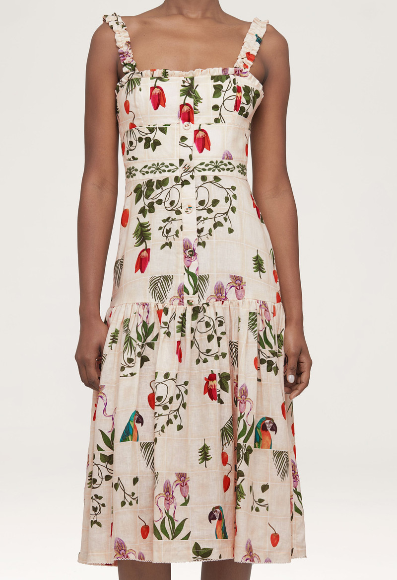 Níspero Bouquet Midi Dress 5