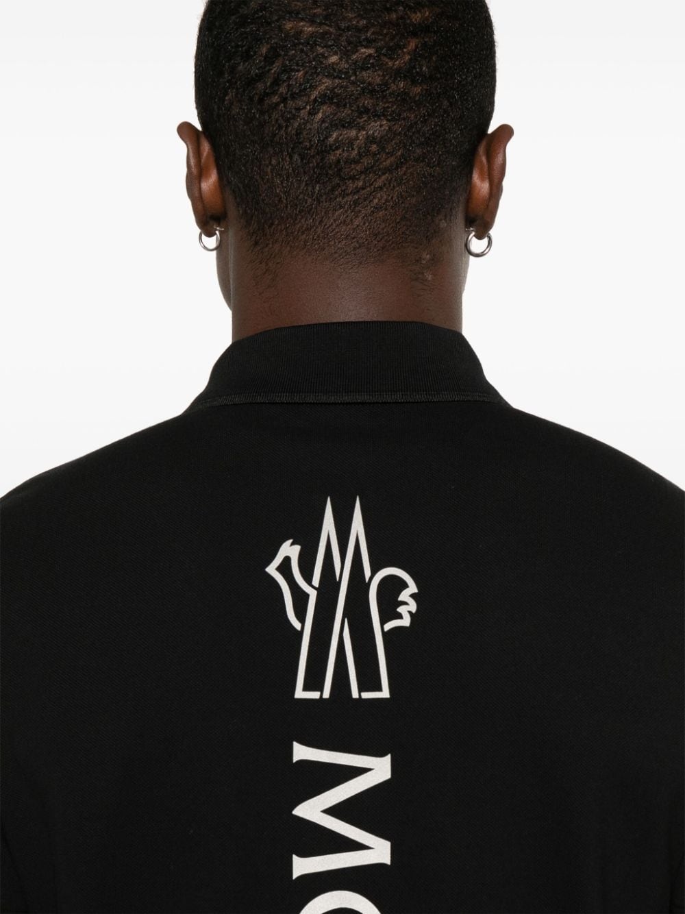 rubberised-logo polo shirt - 5