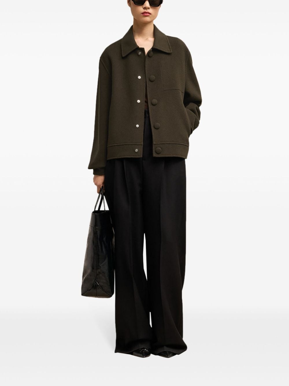Boxy buttoned jacket - 2