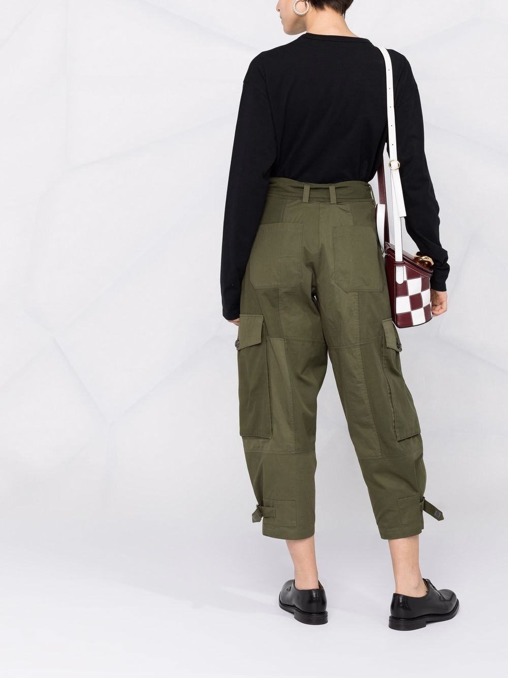 embroidered-logo long-sleeve top - 7
