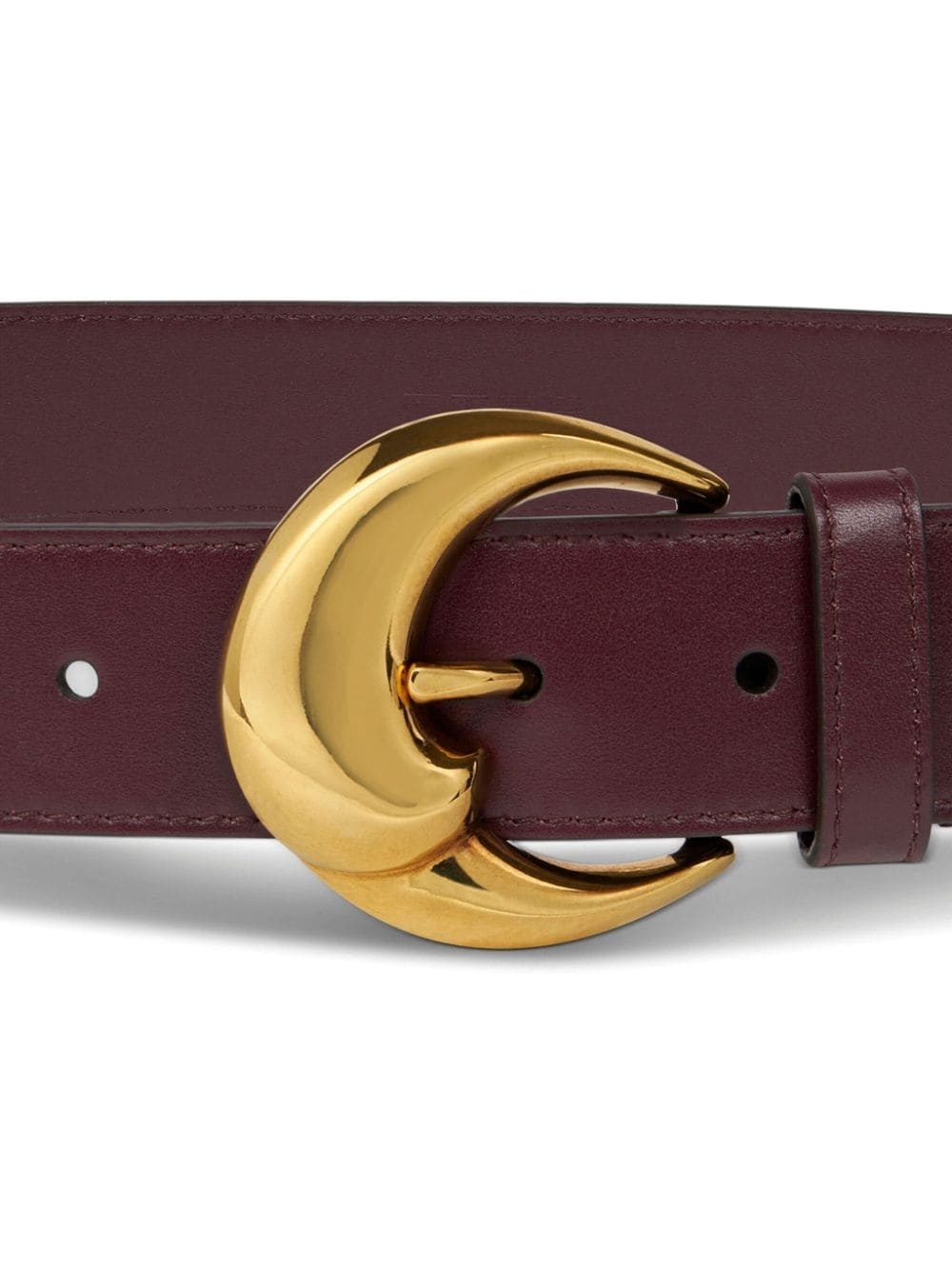 Paisley-buckle leather belt - 2