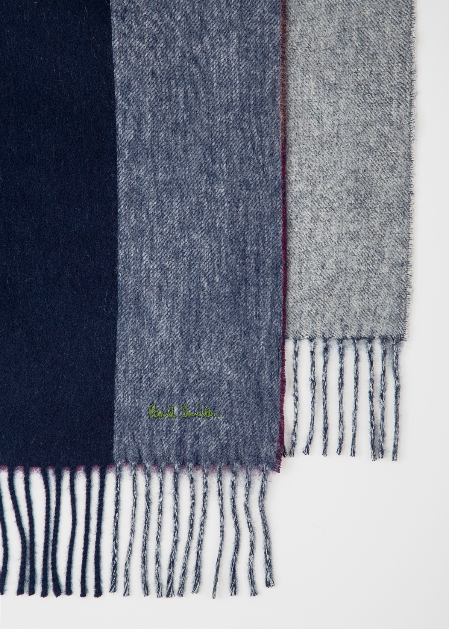 Graphic Stripe Reversible Cashmere-Blend Blanket - 4