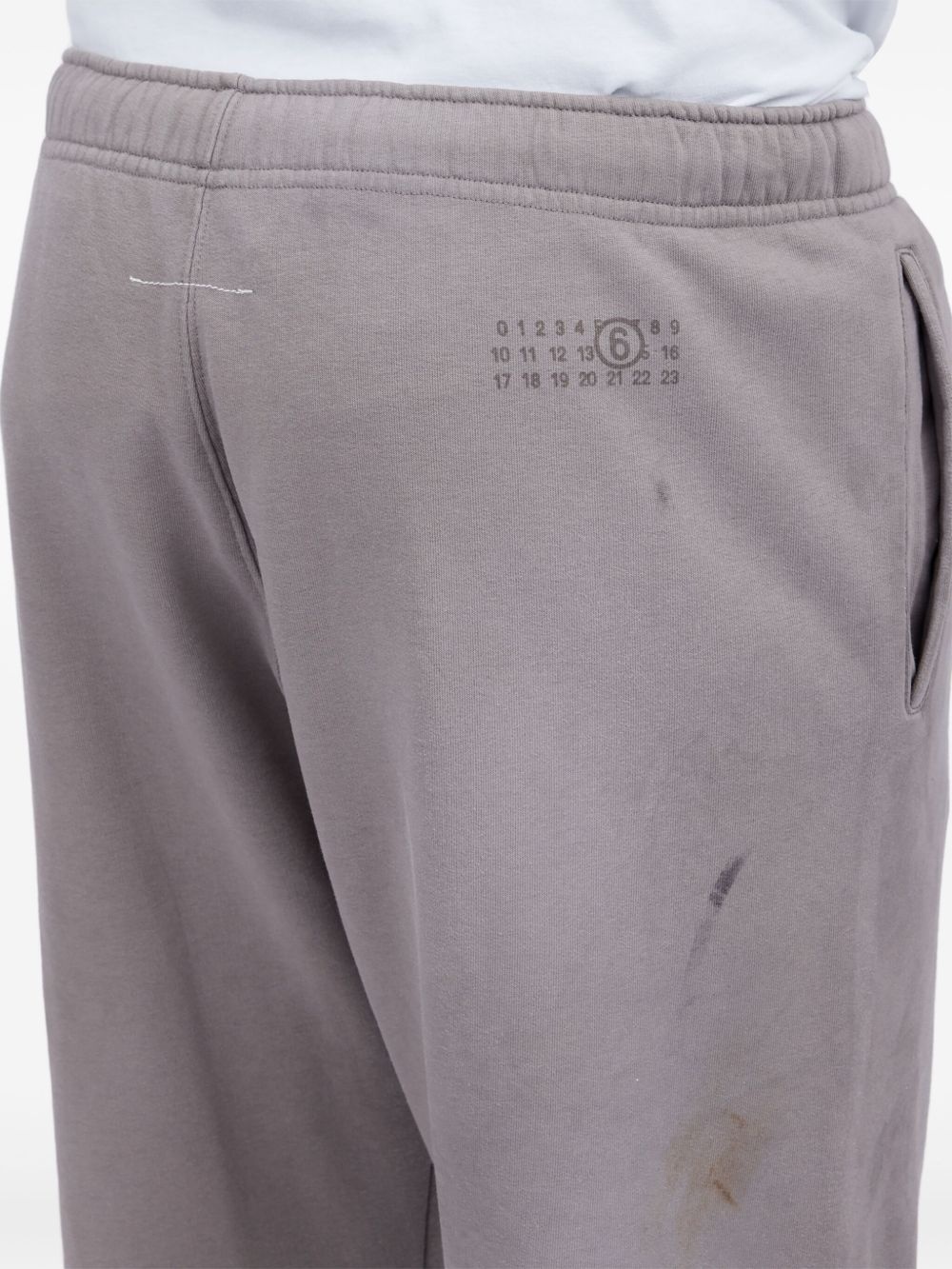 Numbers-motif track pants - 7