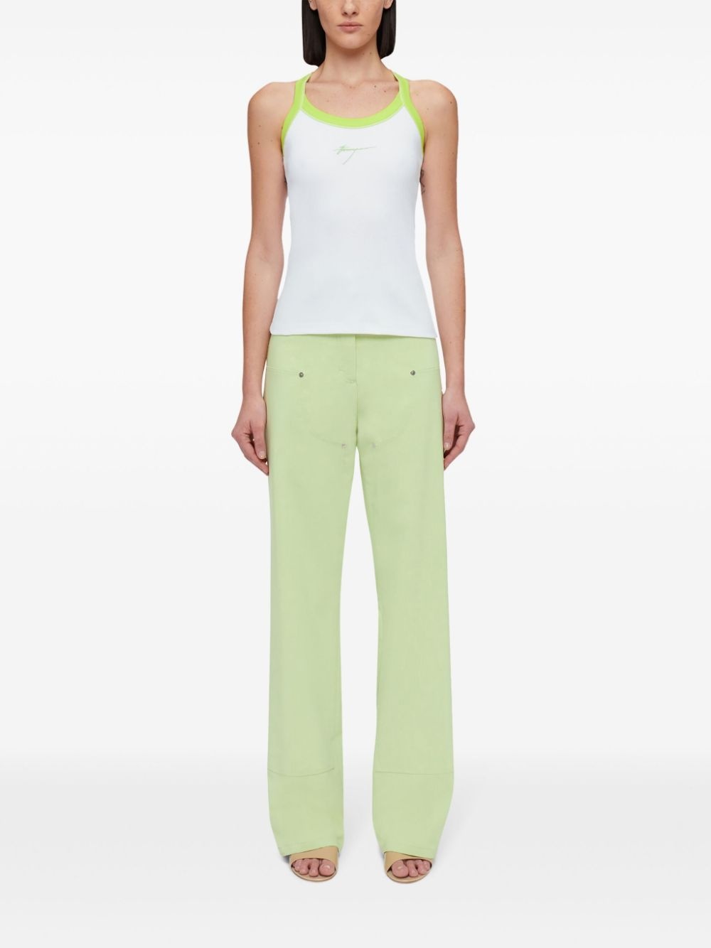 high-waisted carpenter trousers - 2