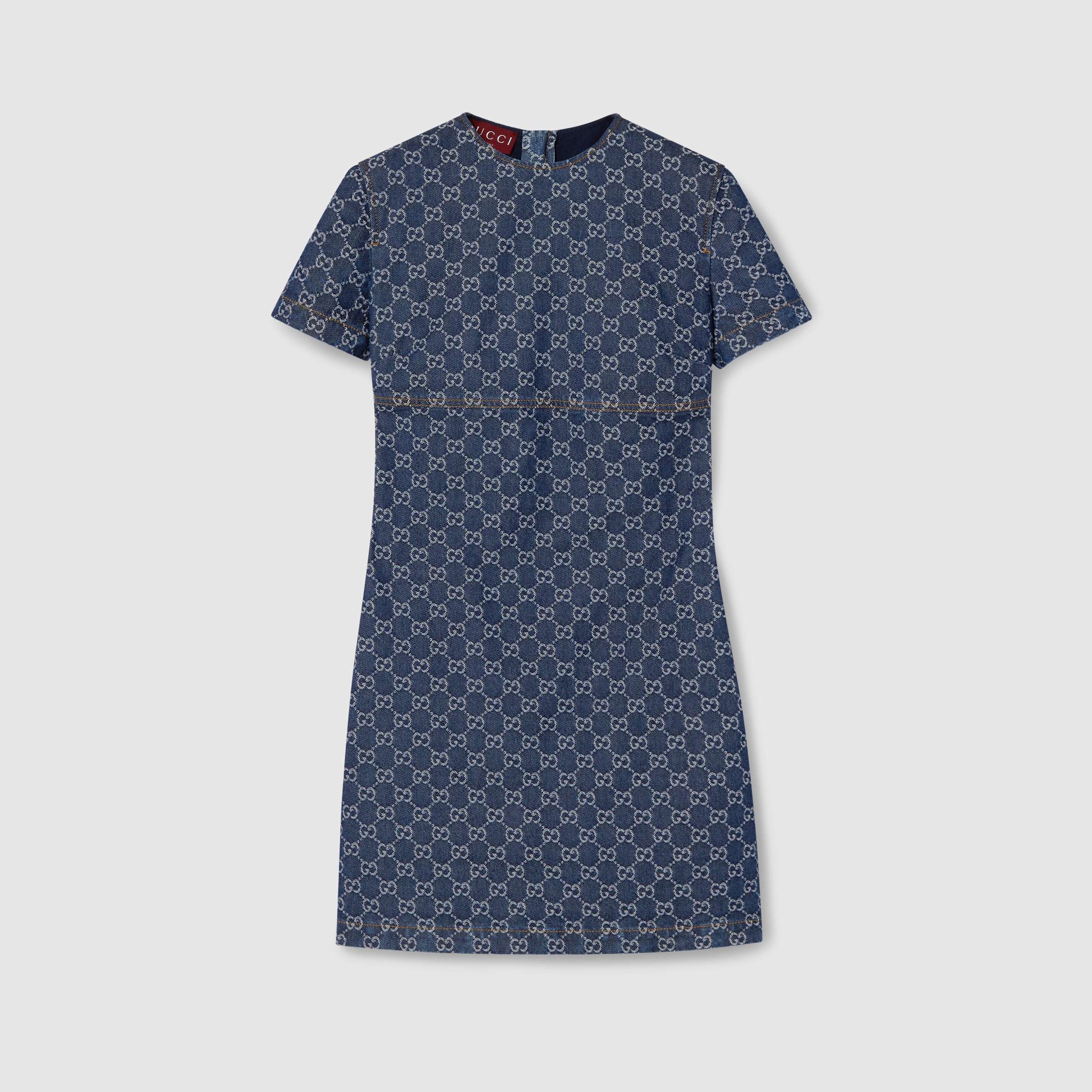 GG denim jacquard dress - 9