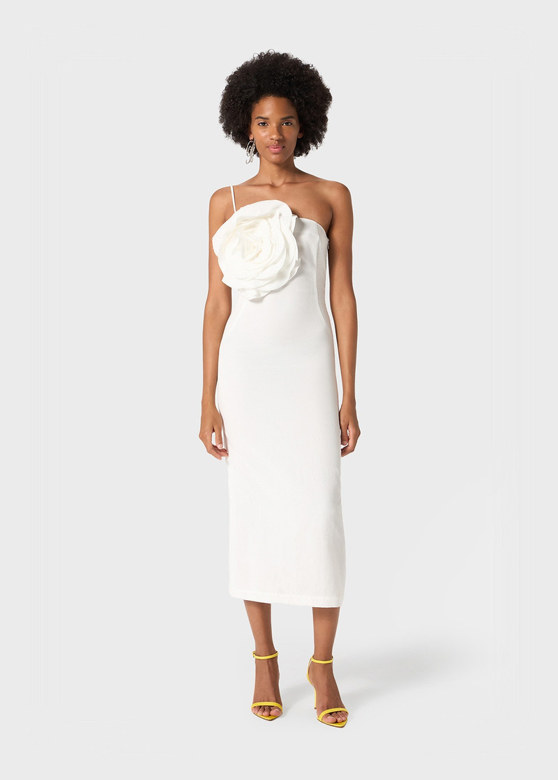 Blumarine SHEATH DRESS WITH ROSE DETAIL outlook
