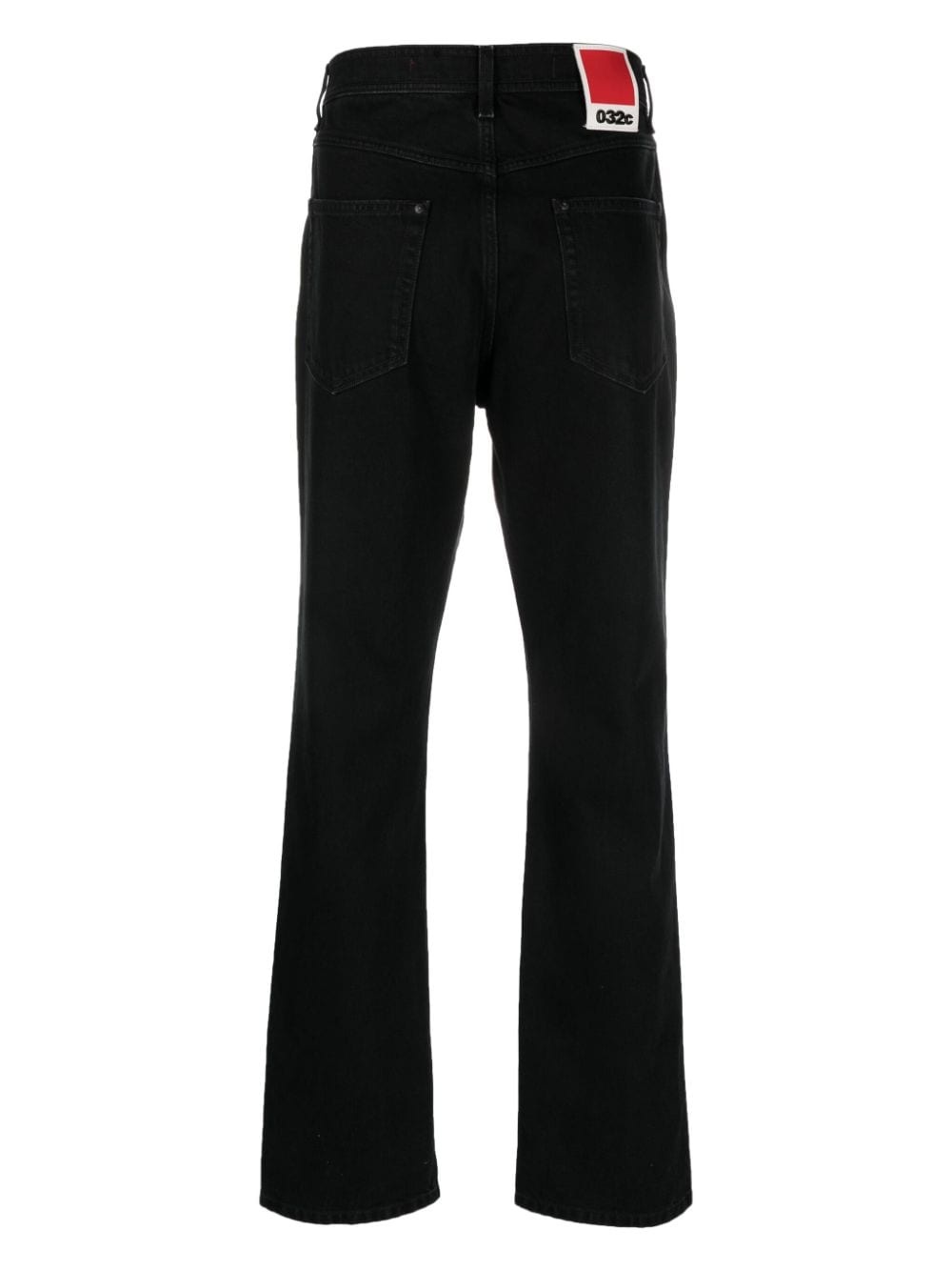 logo-patch organic cotton jeans - 2