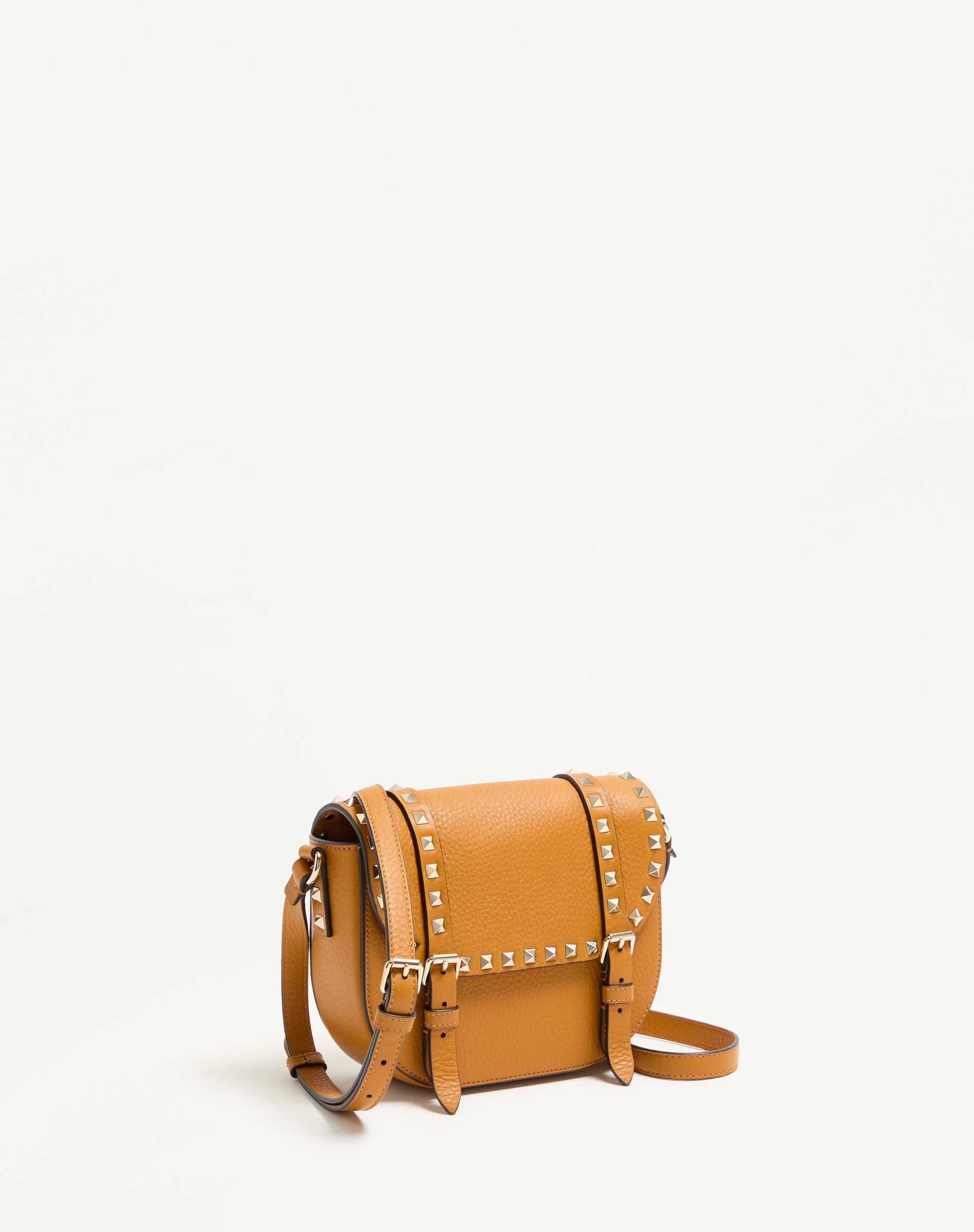 VALENTINO GARAVANI ROCKSTUD SMALL SHOULDER BAG IN GRAINY CALFSKIN - 2