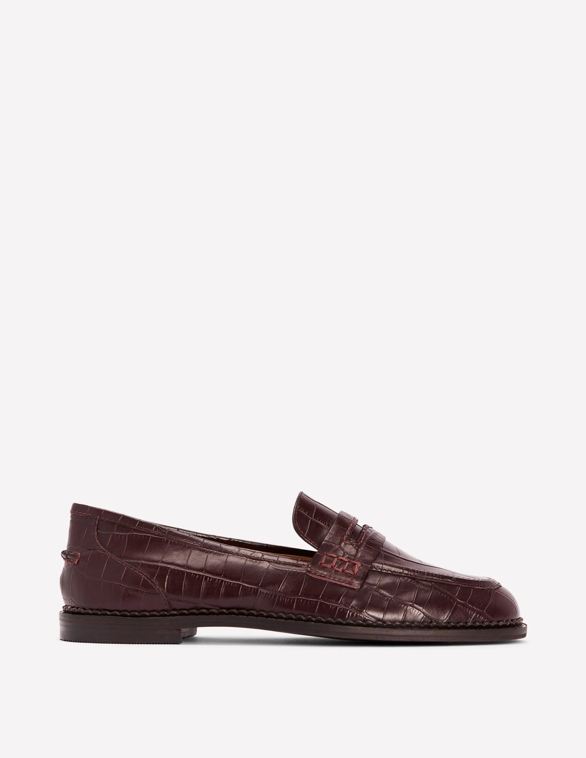 Nya Penny Loafers-Oxblood - 1