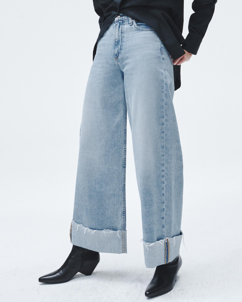 Sofie Ankle Ultra Wide-Leg - Mari High-Rise Lightweight Rigid Jean 5