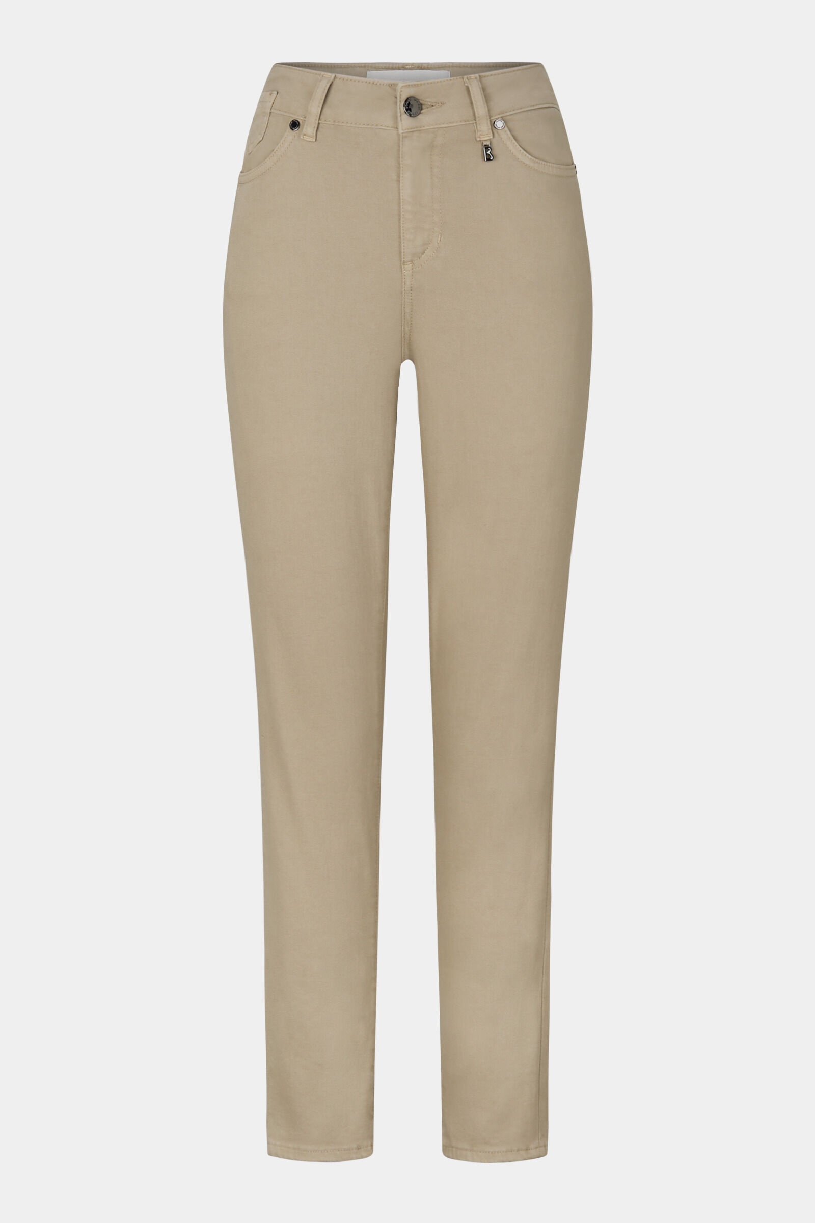 Slim fit Julie 7/8 jeans in Beige - 1